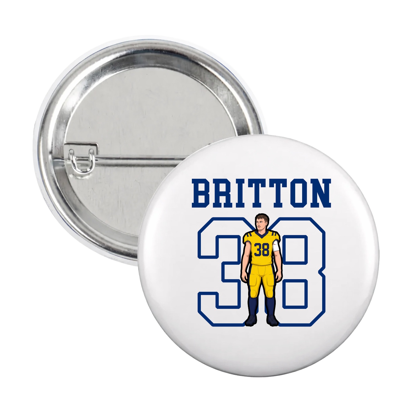 Game Day Button — Shirsey in White