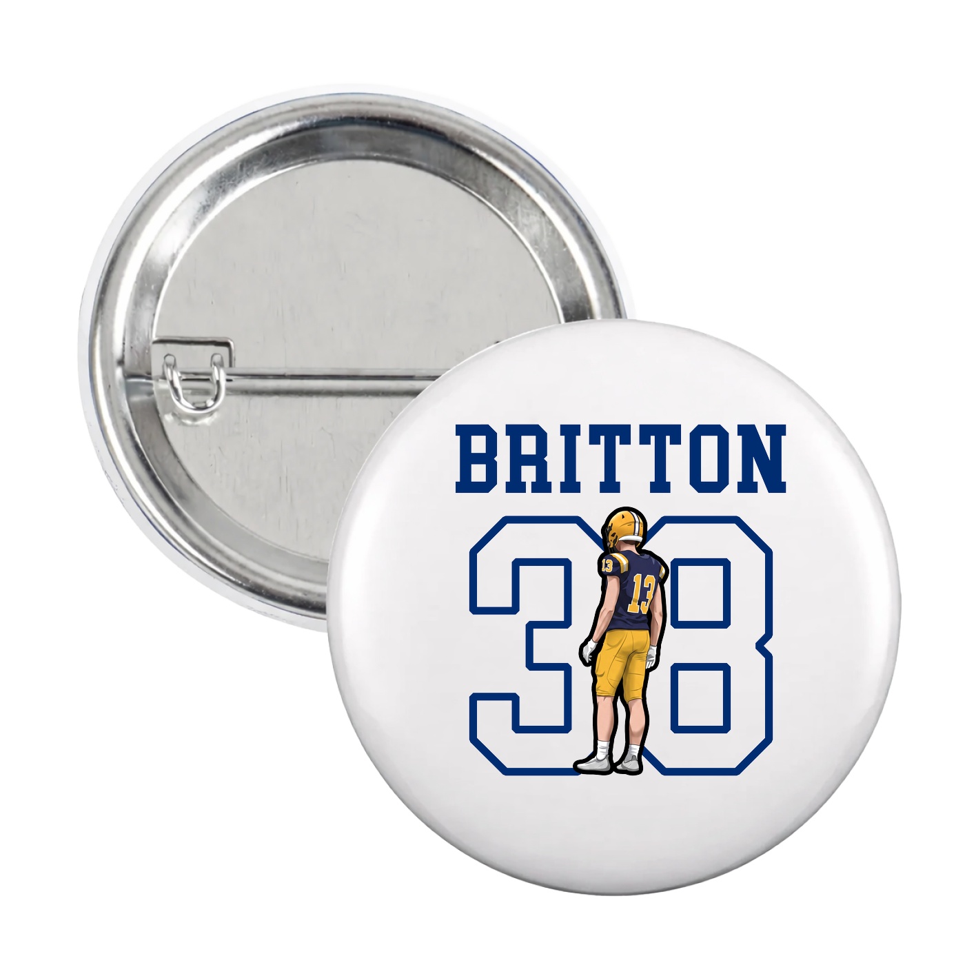 Game Day Button — Shirsey in White