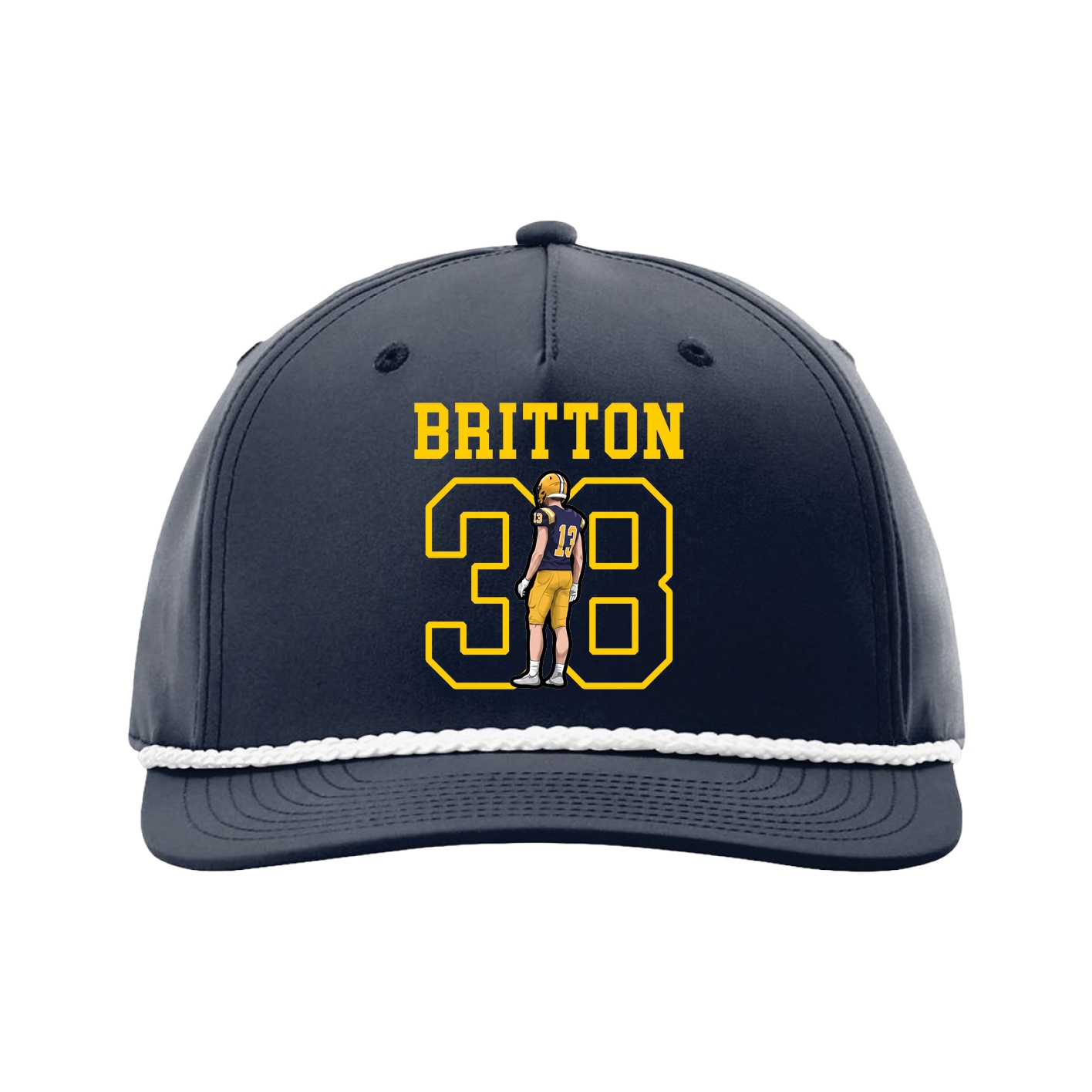 Five-Panel Classic Rope Cap — Shirsey in Navy