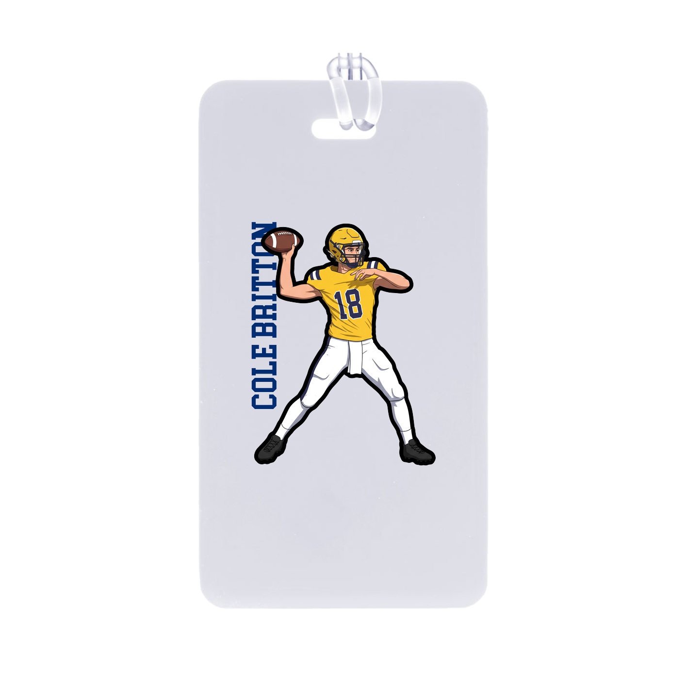 Bag Tag — Name Vertical in Classic
