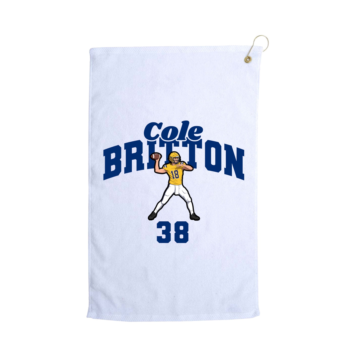 Golf Towel — Signature Arch in White