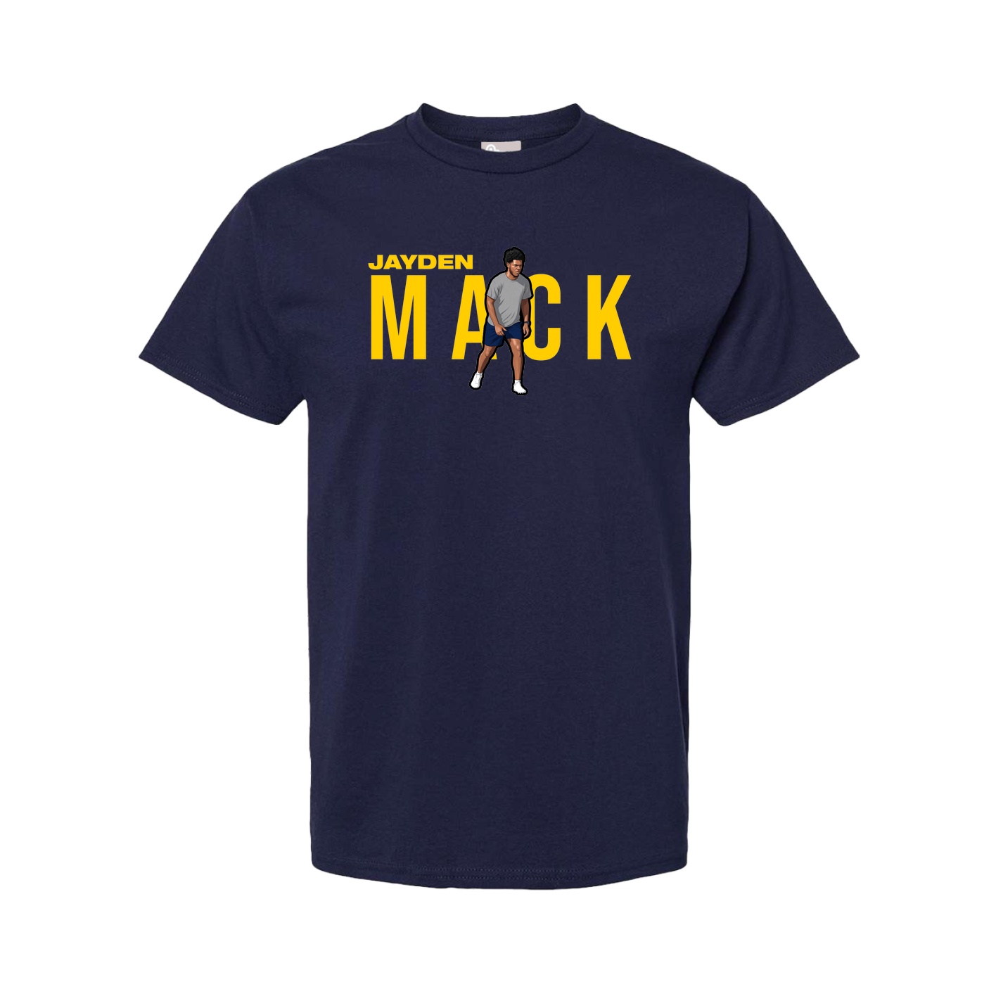 Youth Tee — Player Name in Navy