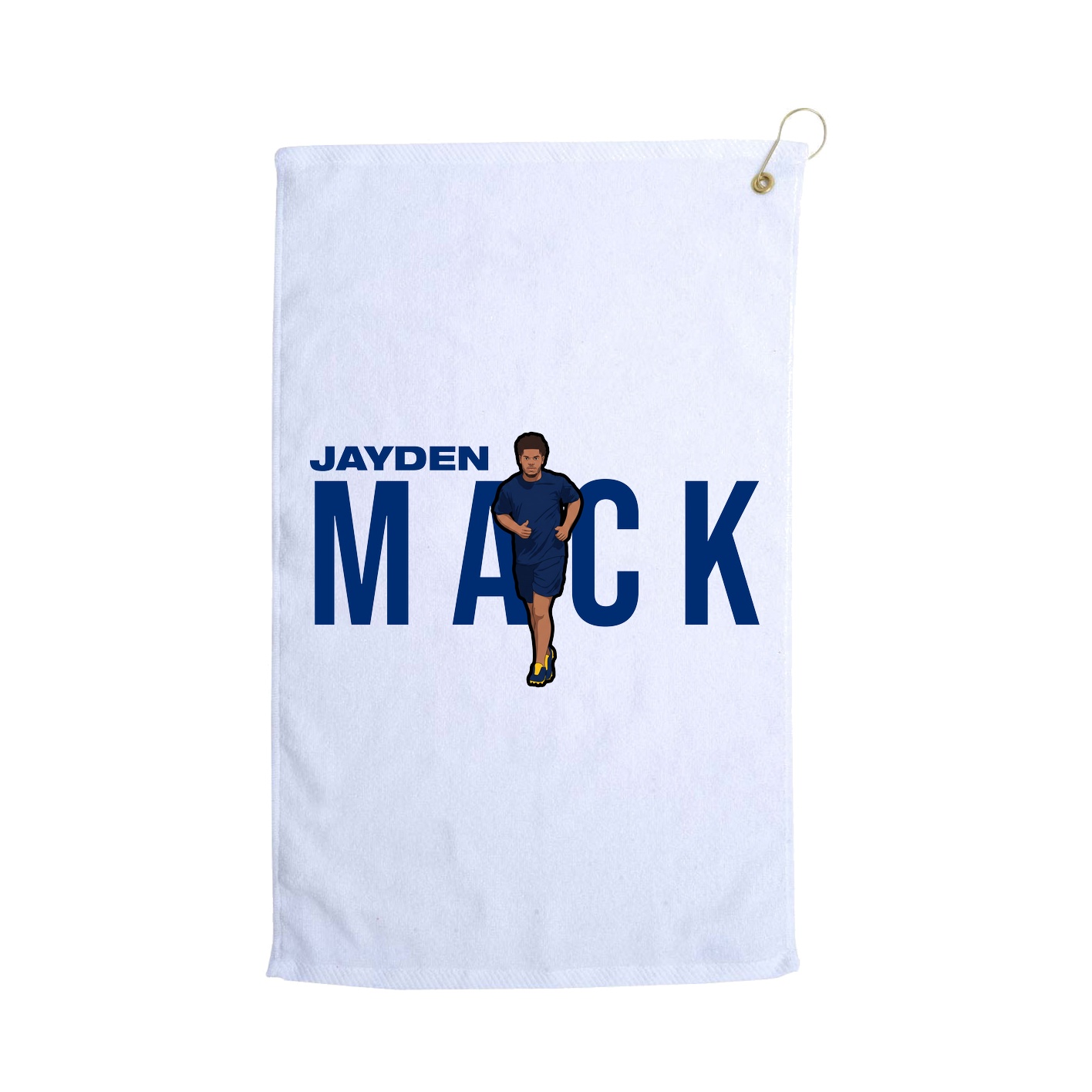 Golf Towel — Player Name in White