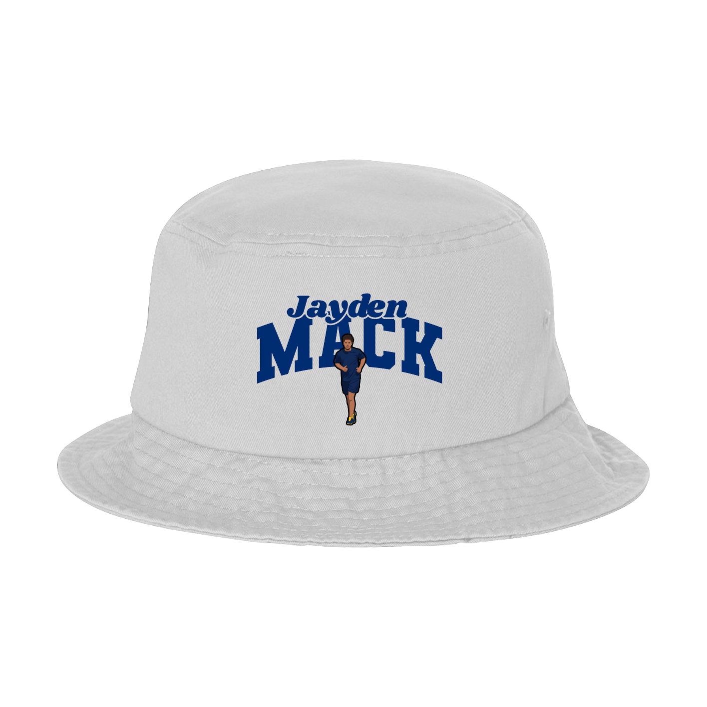 Bucket Cap — Signature Arch in White