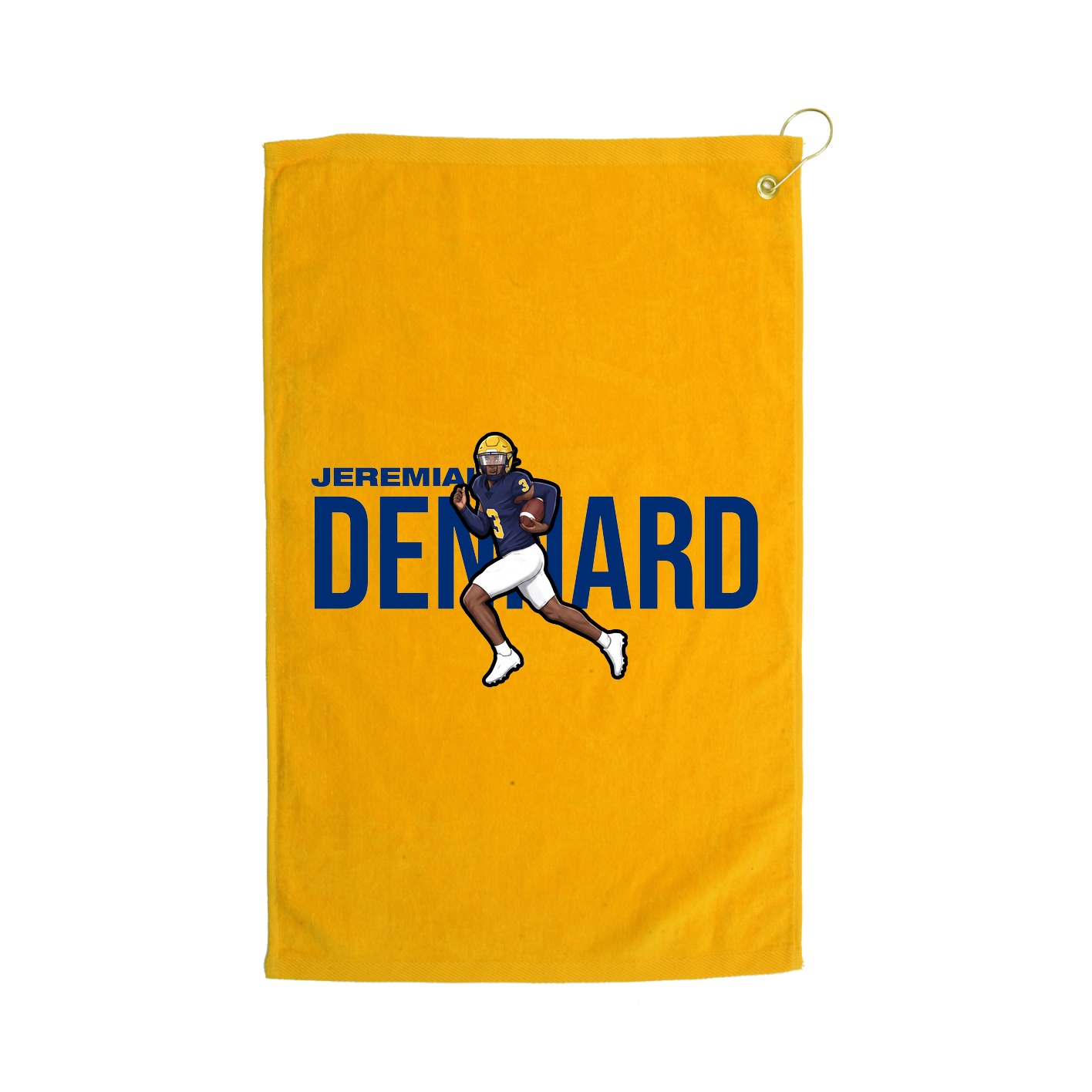 Golf Towel — Player Name in Gold