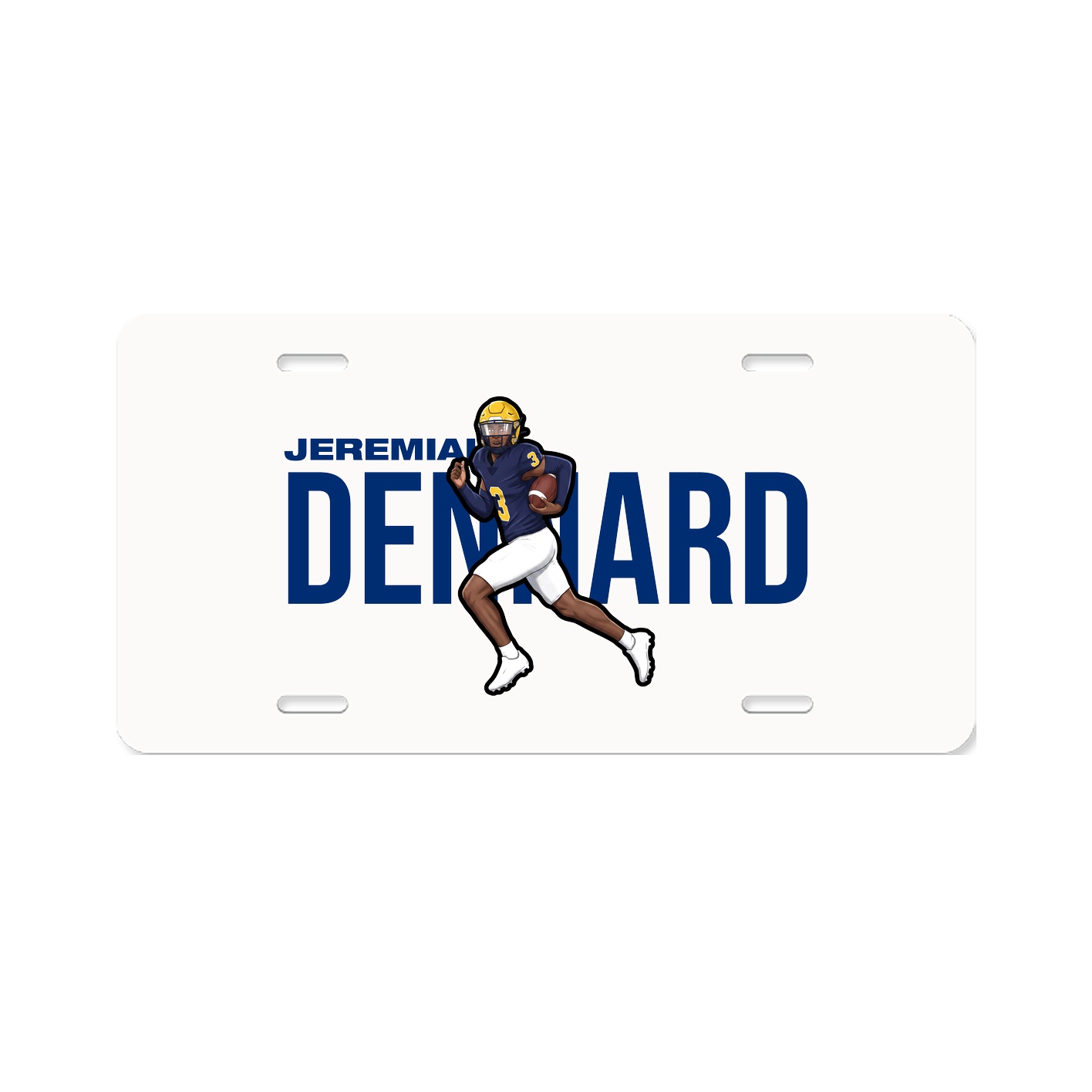 License Plate — Player Name in Classic