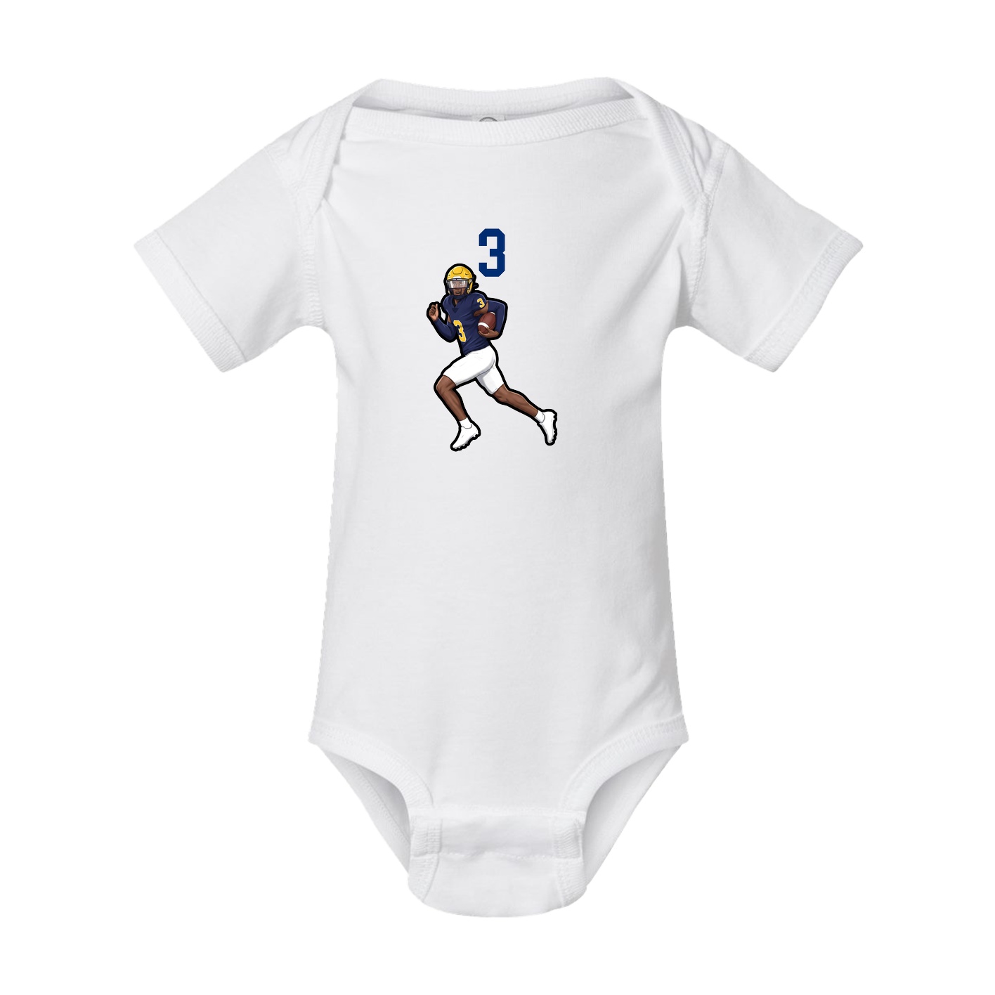 Baby Onesie — Number Top in White