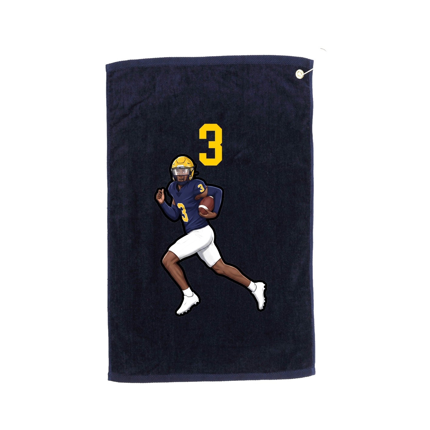 Golf Towel — Number Top in Navy