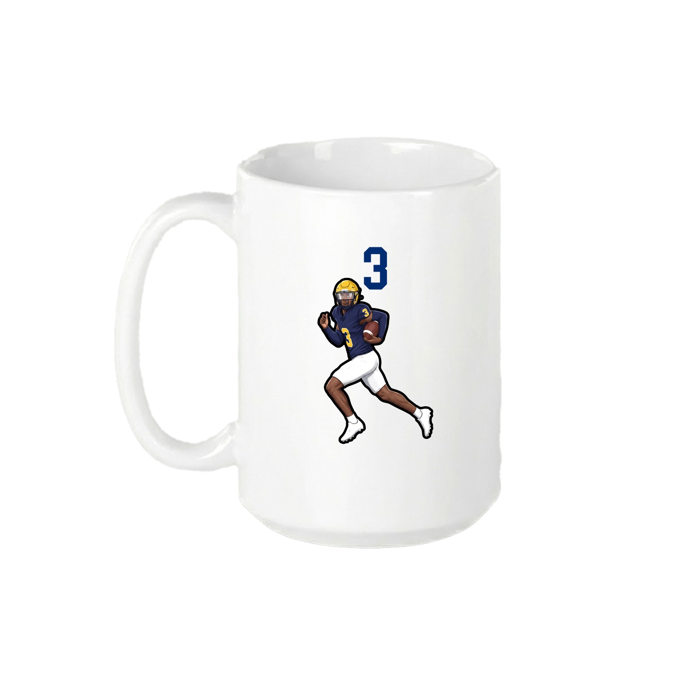 15oz Coffee Mug — Number Top in White