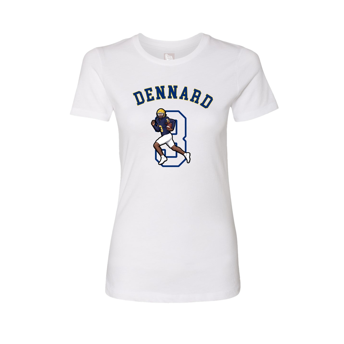 Fitted Women's Tee — Shirsey Arch in White