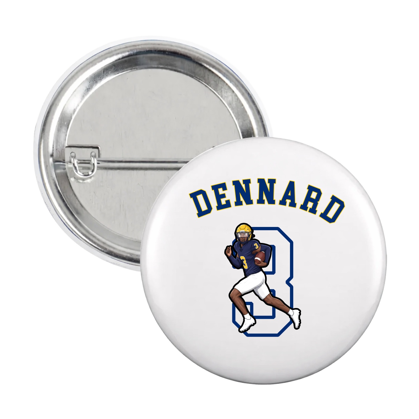 Game Day Button — Shirsey Arch in White