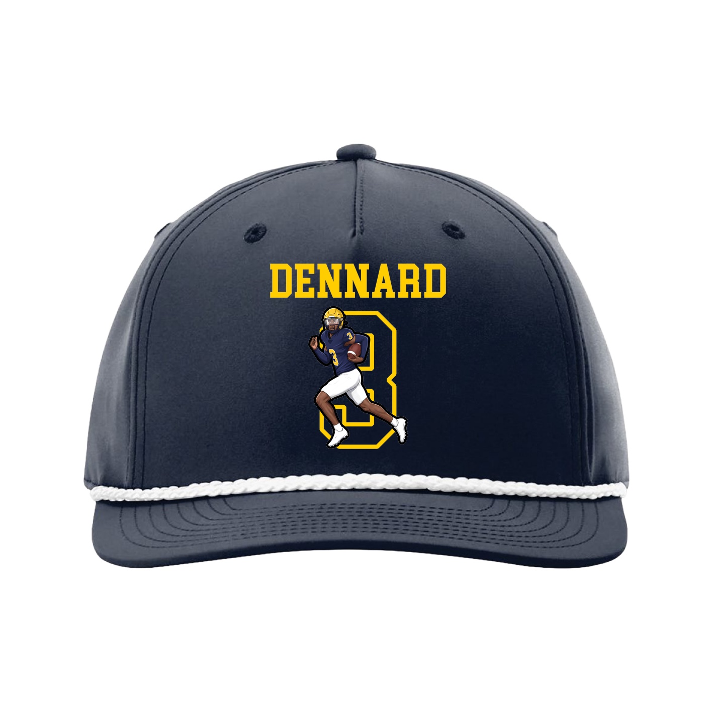 Five-Panel Classic Rope Cap — Shirsey in Navy