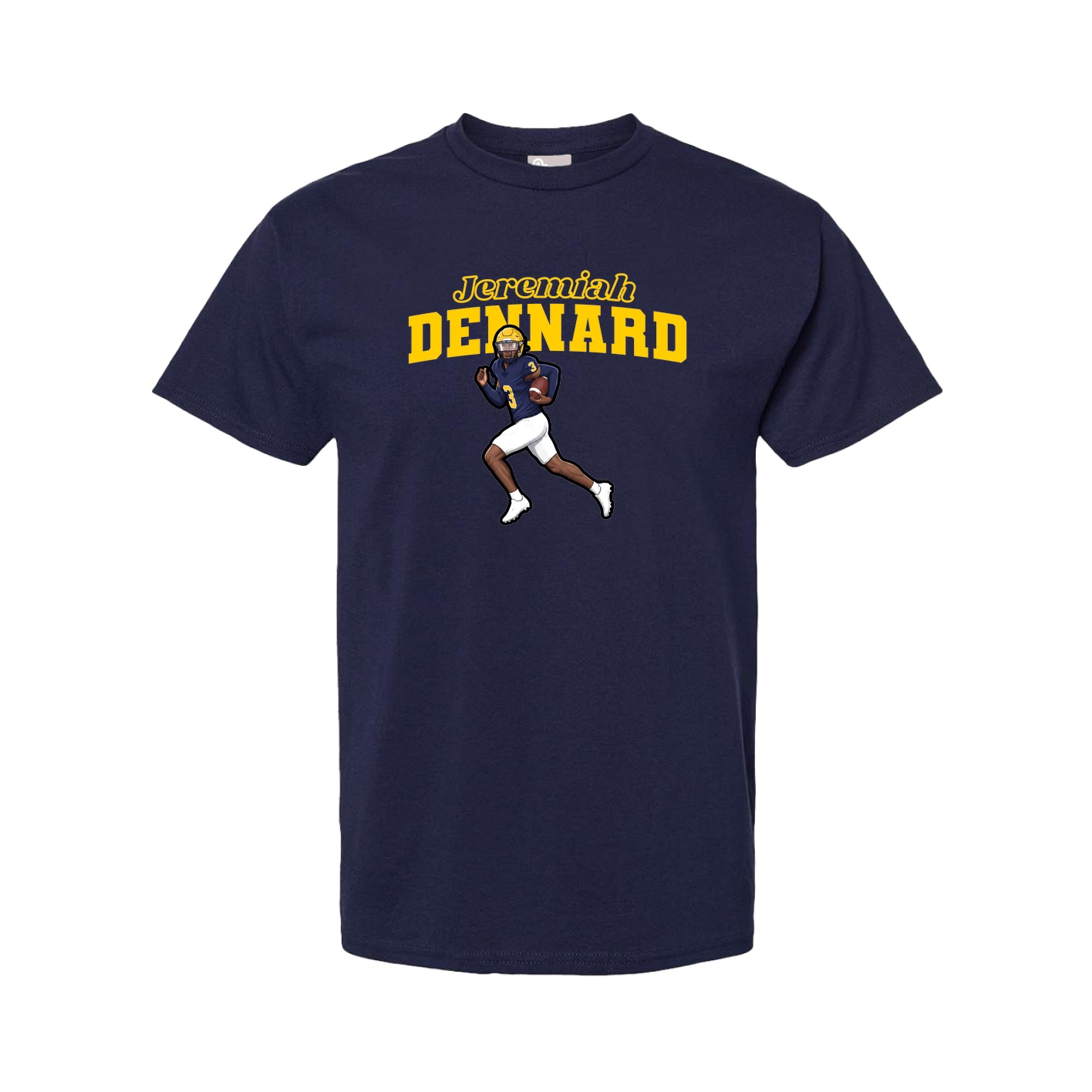 Youth Tee — Name Arch in Navy