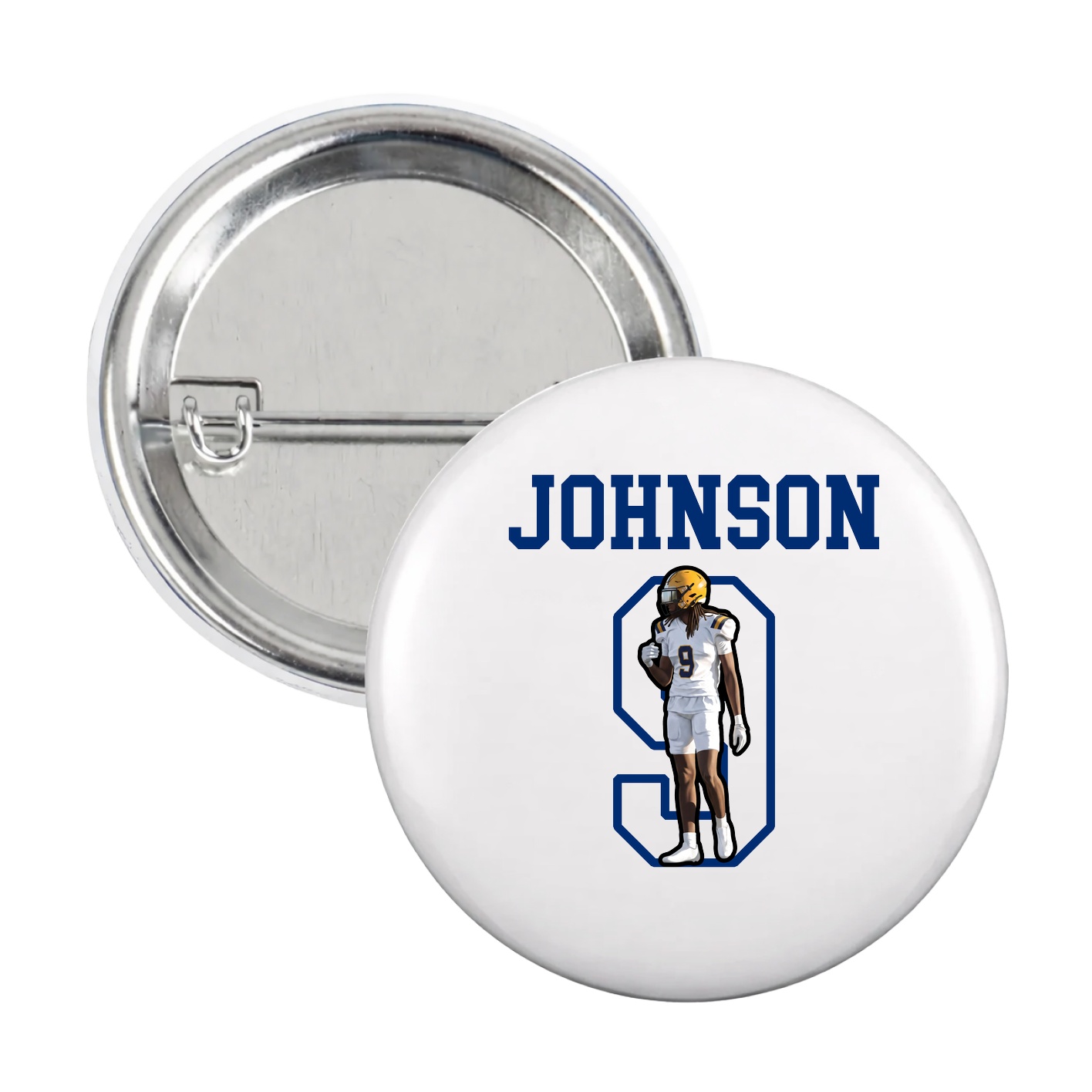 Game Day Button — Shirsey in White