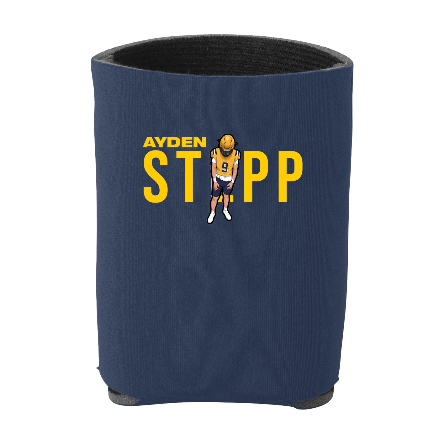 Can Holder — Player Name in Navy