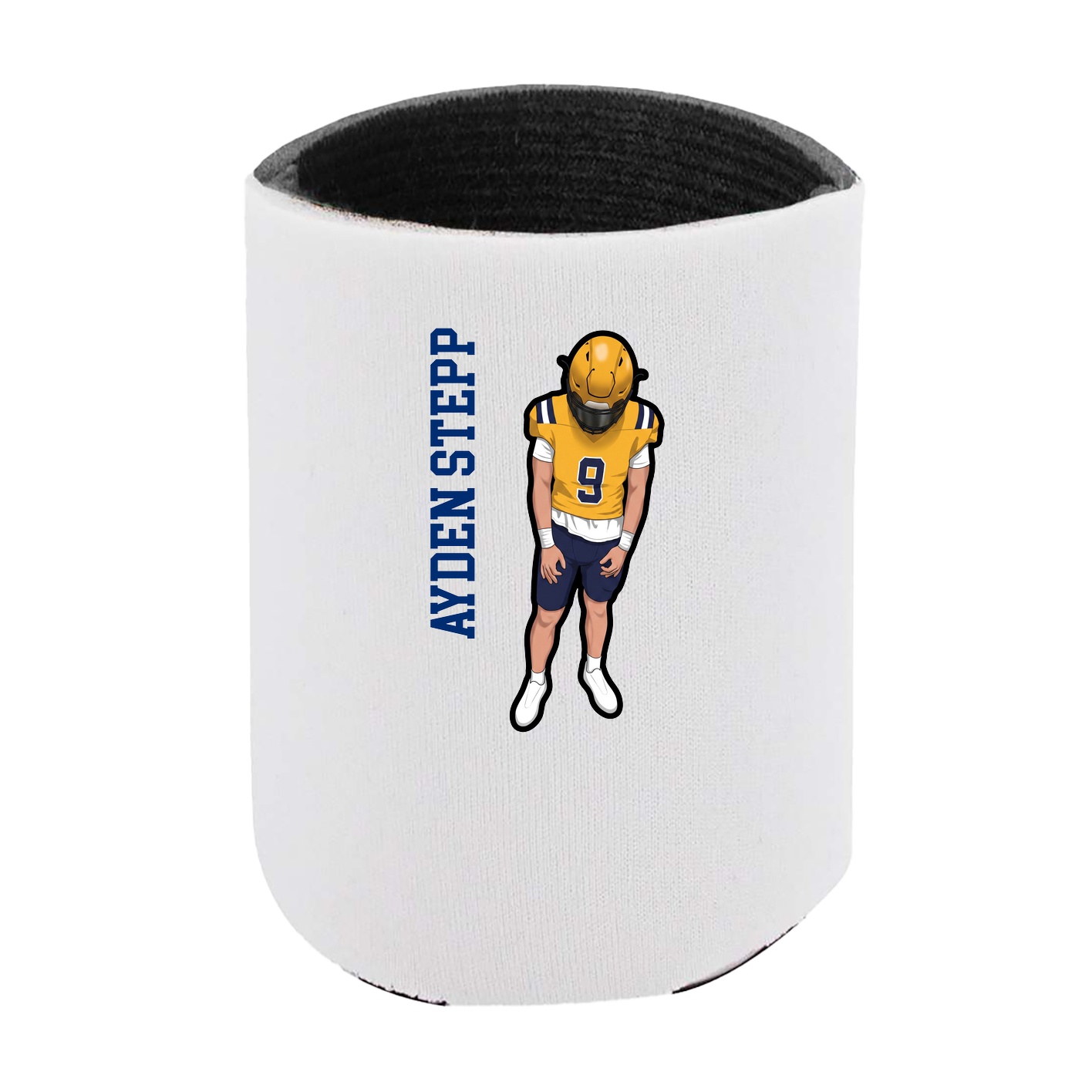 Can Holder — Name Vertical in White