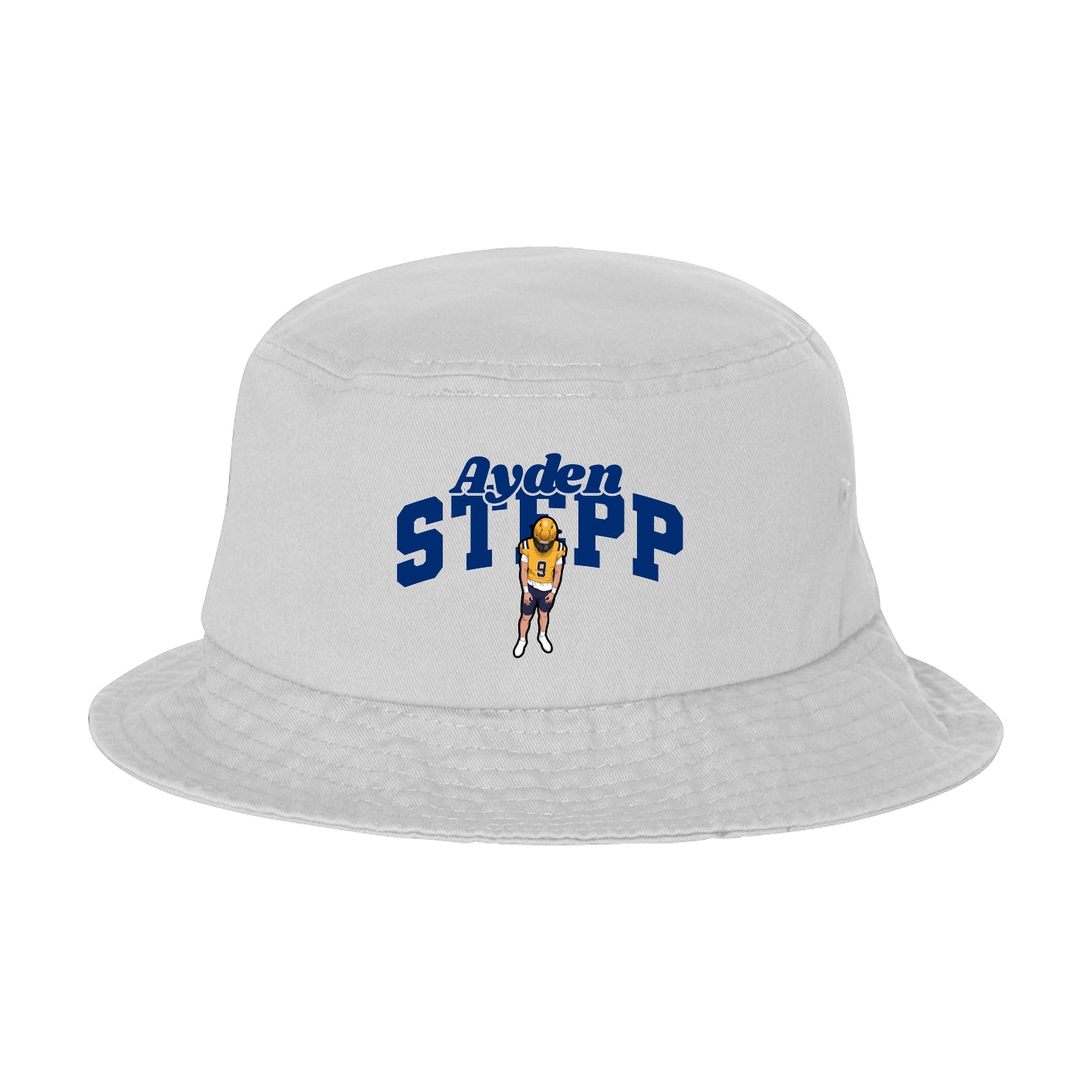 Bucket Cap — Signature Arch in White