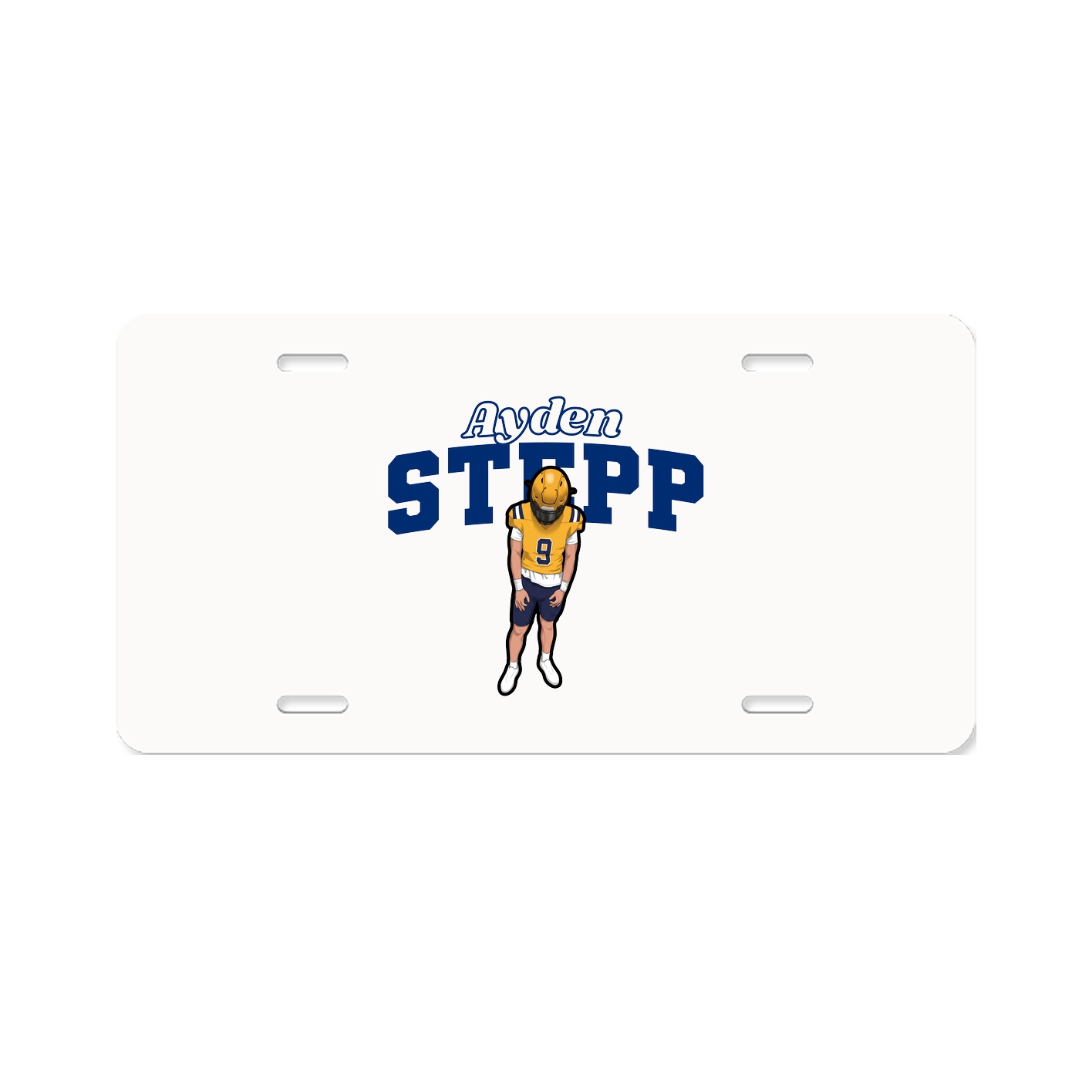 License Plate — Name Arch in Classic