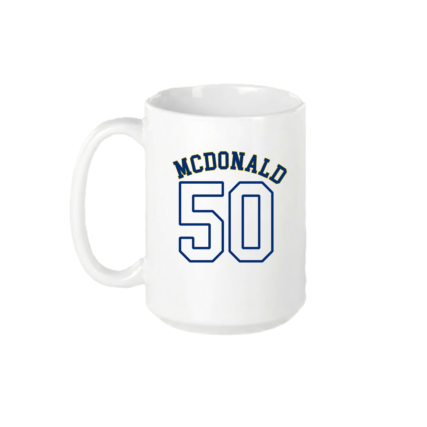 15oz Coffee Mug — Shirsey Arch in White