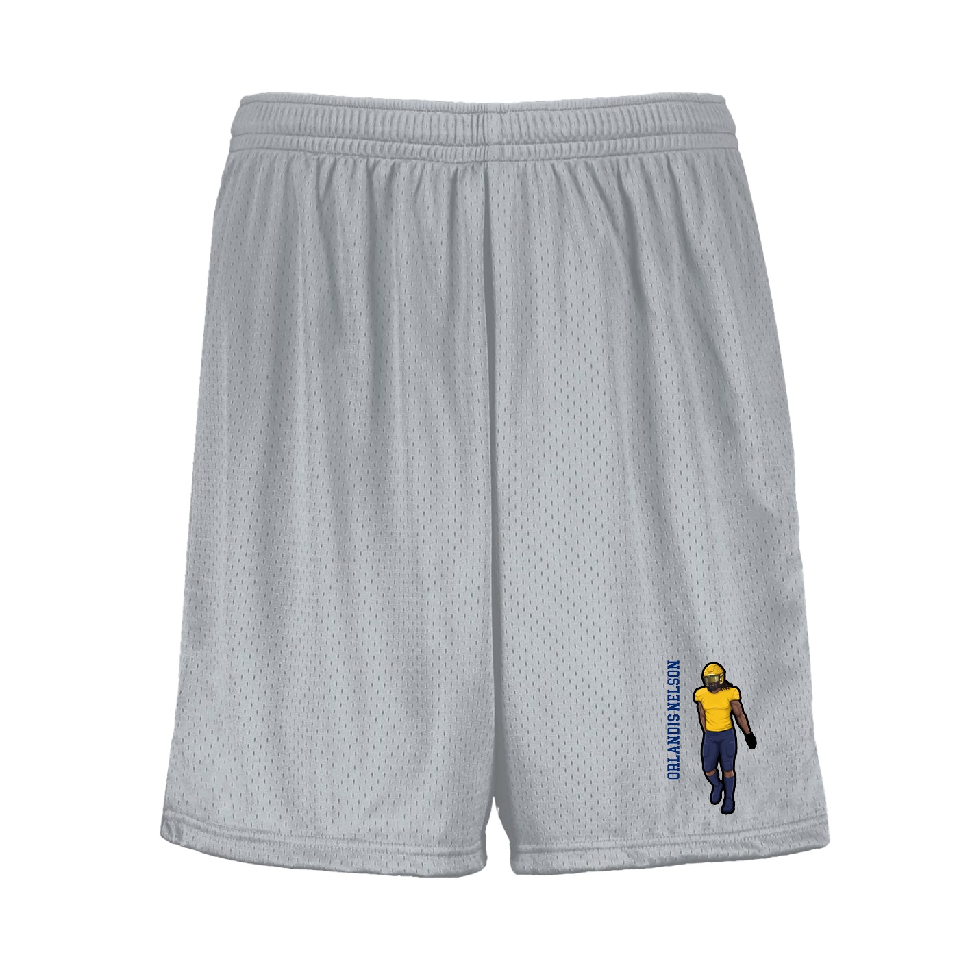 Shorts — Name Vertical in Silver