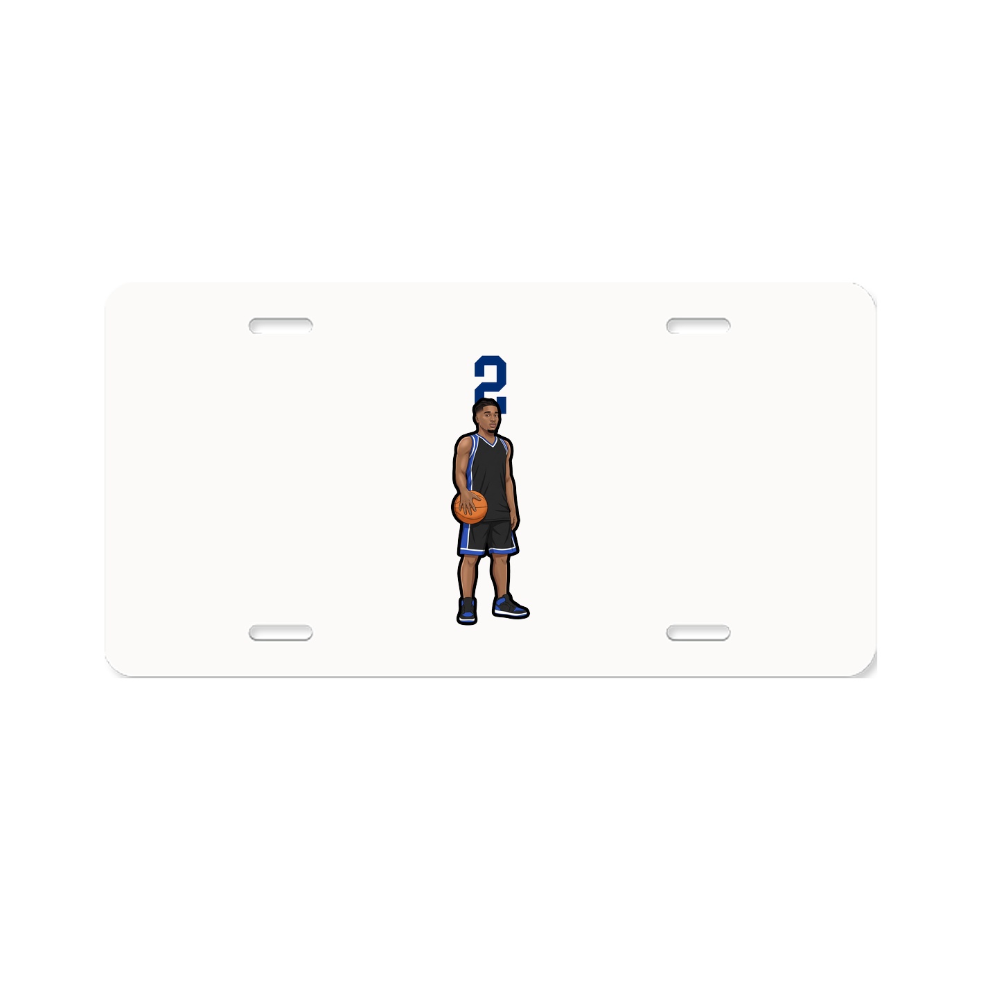License Plate — Number Top in Classic