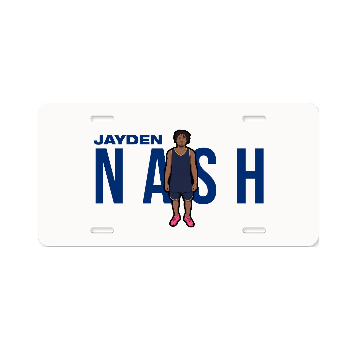 License Plate — Player Name in Classic