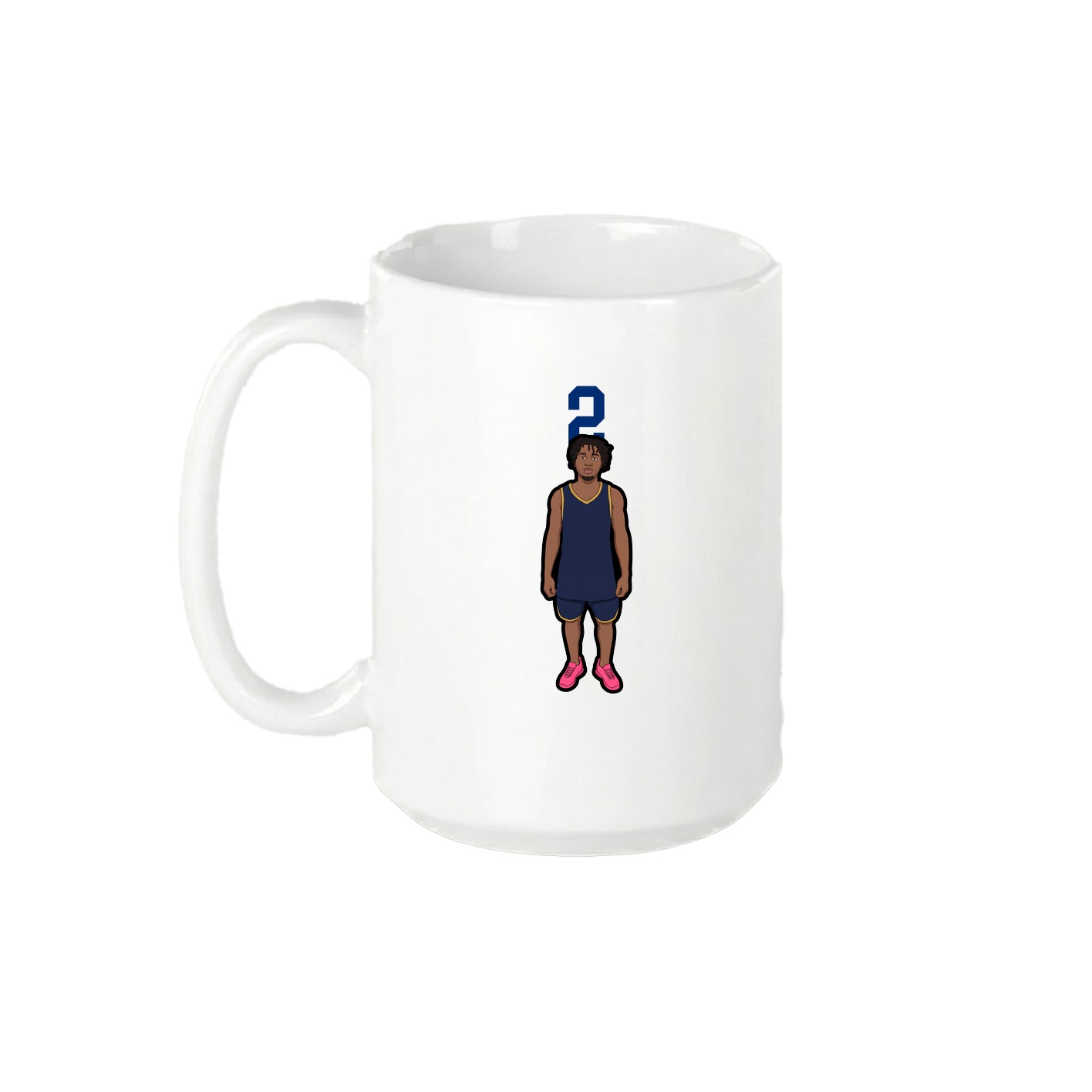 15oz Coffee Mug — Number Top in White