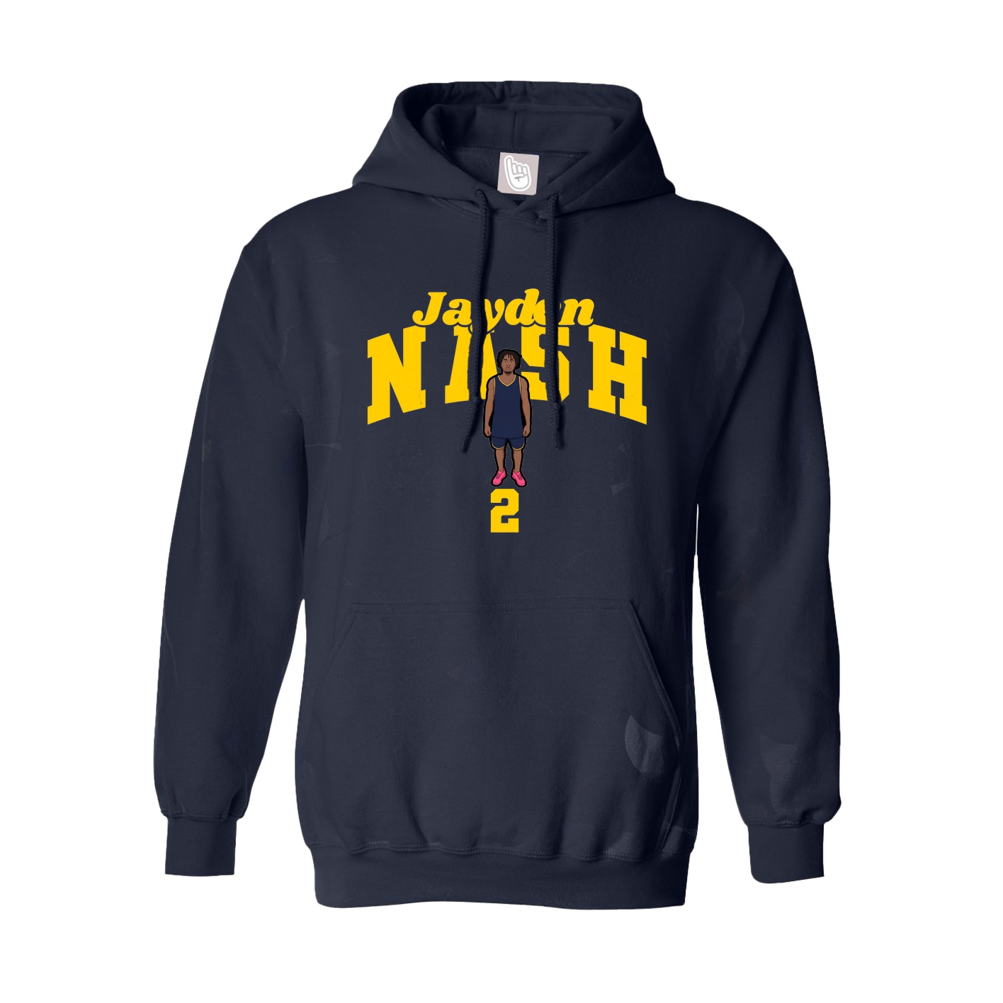 Hoodie — Signature Arch in Navy