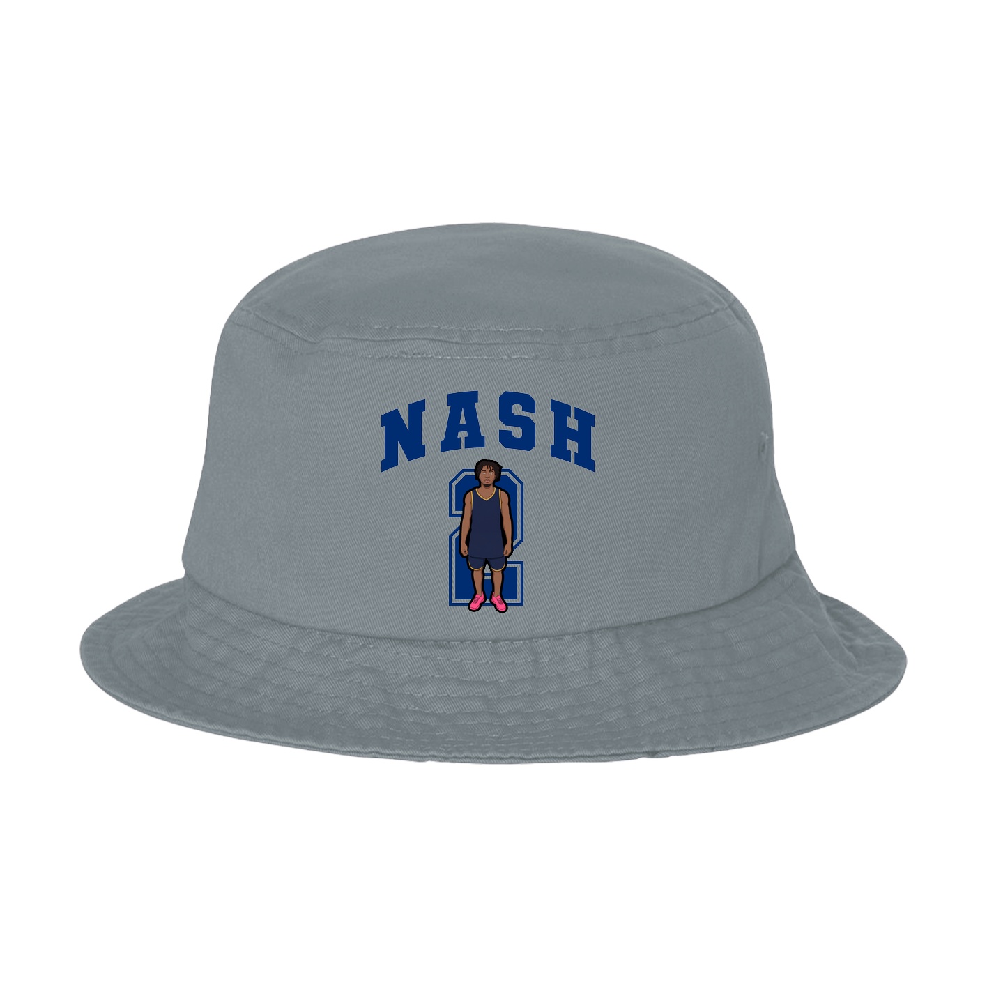Bucket Cap — Number in Grey