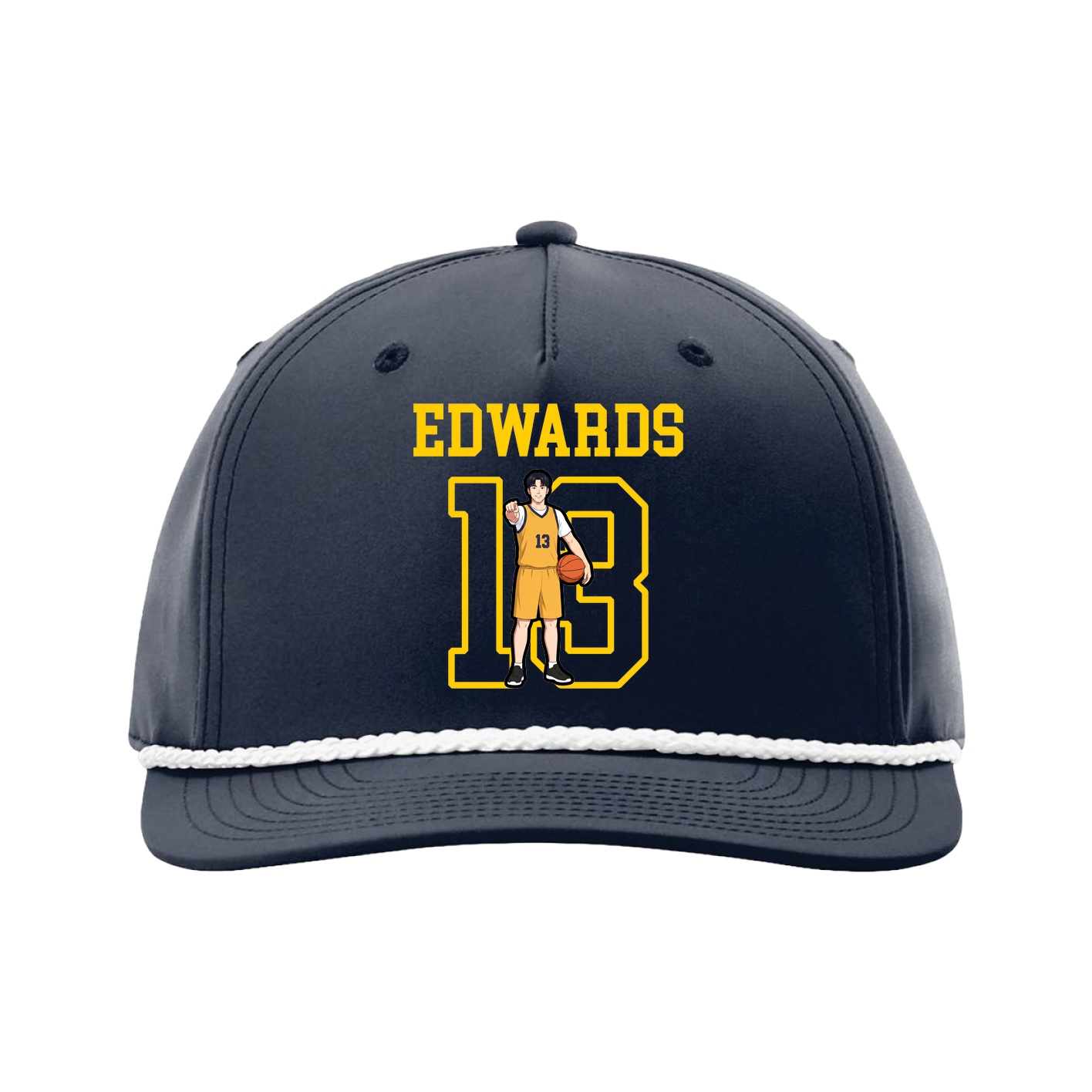 Five-Panel Classic Rope Cap — Shirsey in Navy