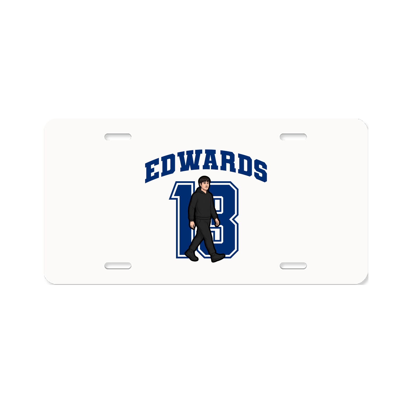 License Plate — Number in Classic