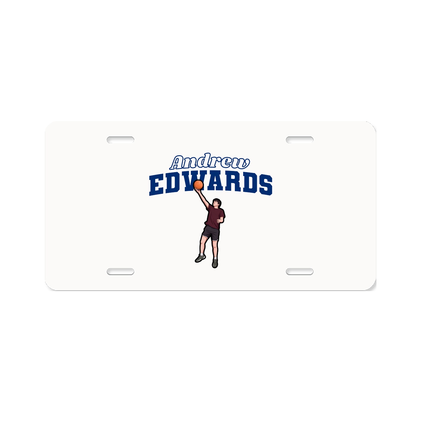 License Plate — Name Arch in Classic