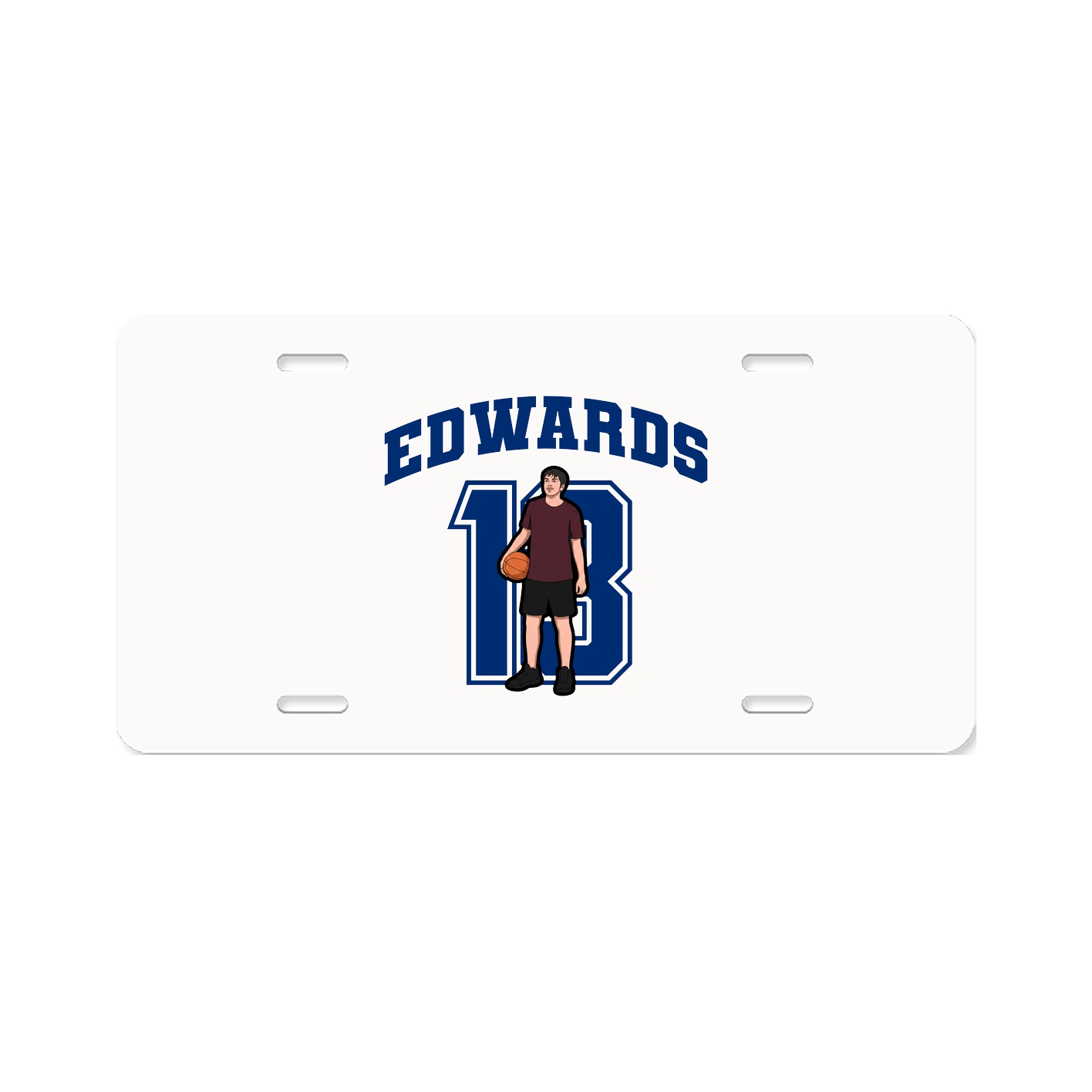 License Plate — Number in Classic