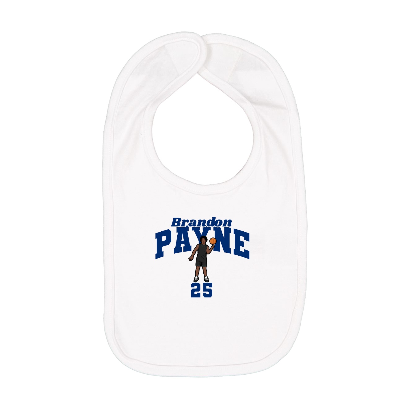 Infant Bib — Signature Arch in White