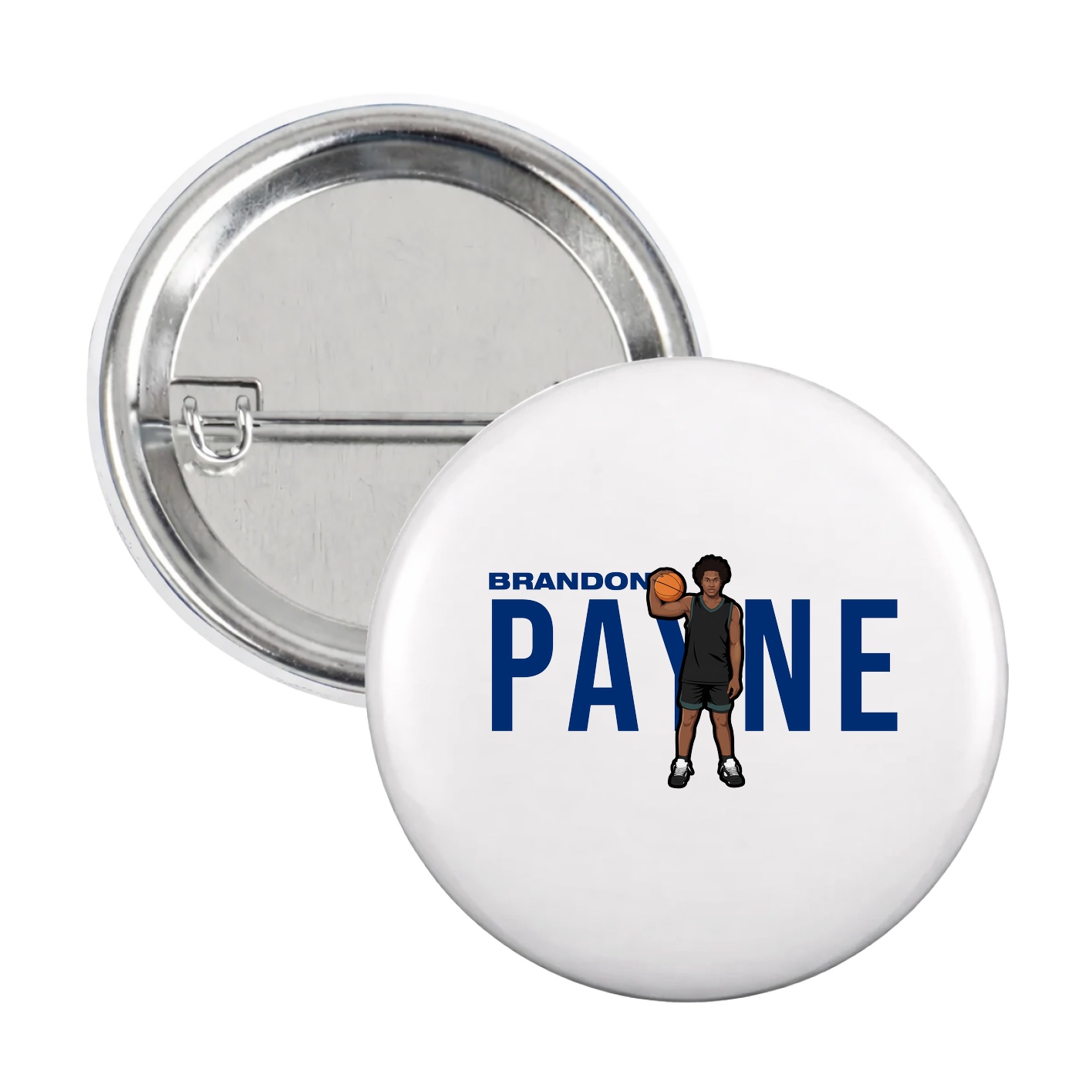 Game Day Button — Player Name in White