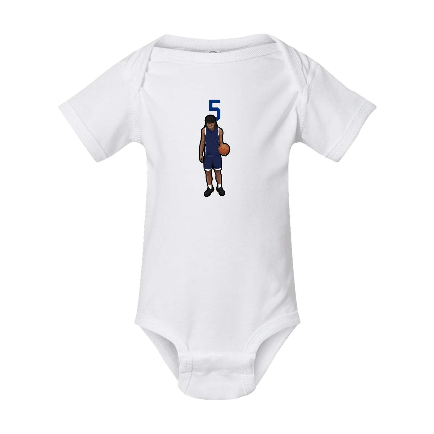 Baby Onesie — Number Top in White