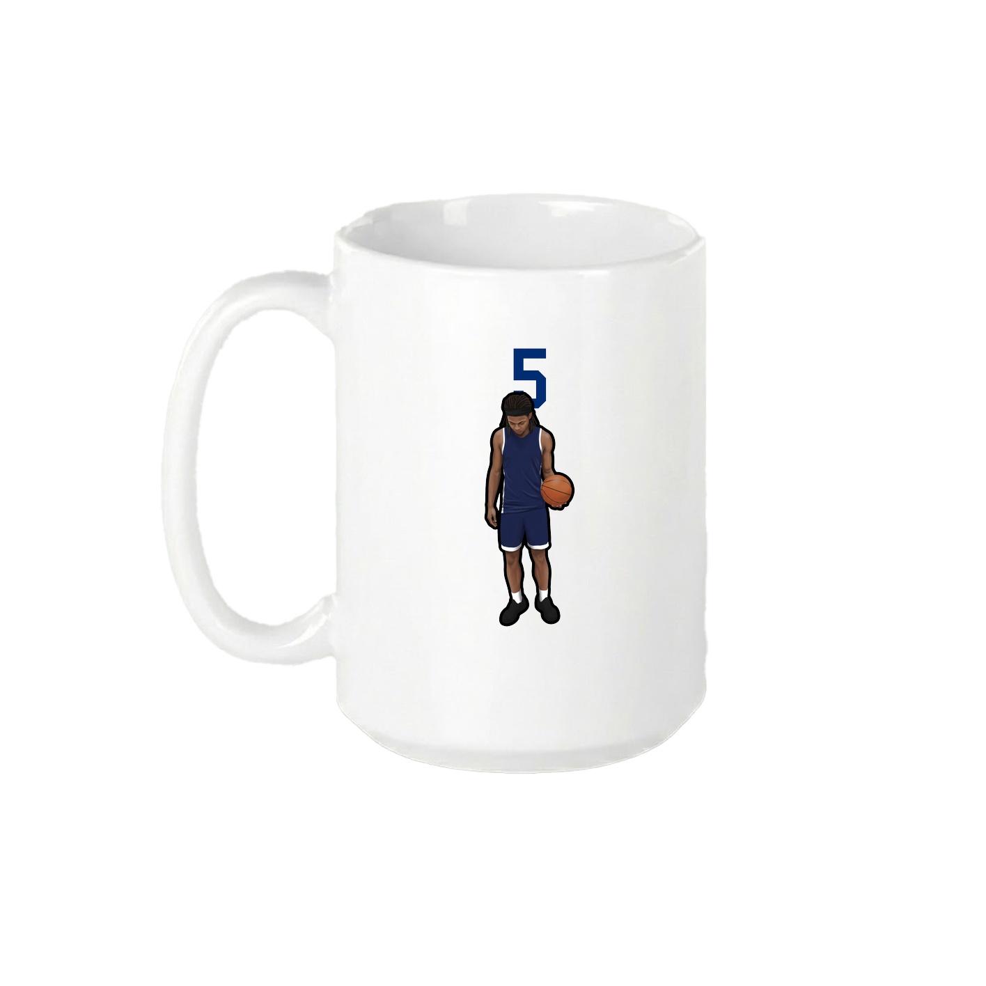 15oz Coffee Mug — Number Top in White