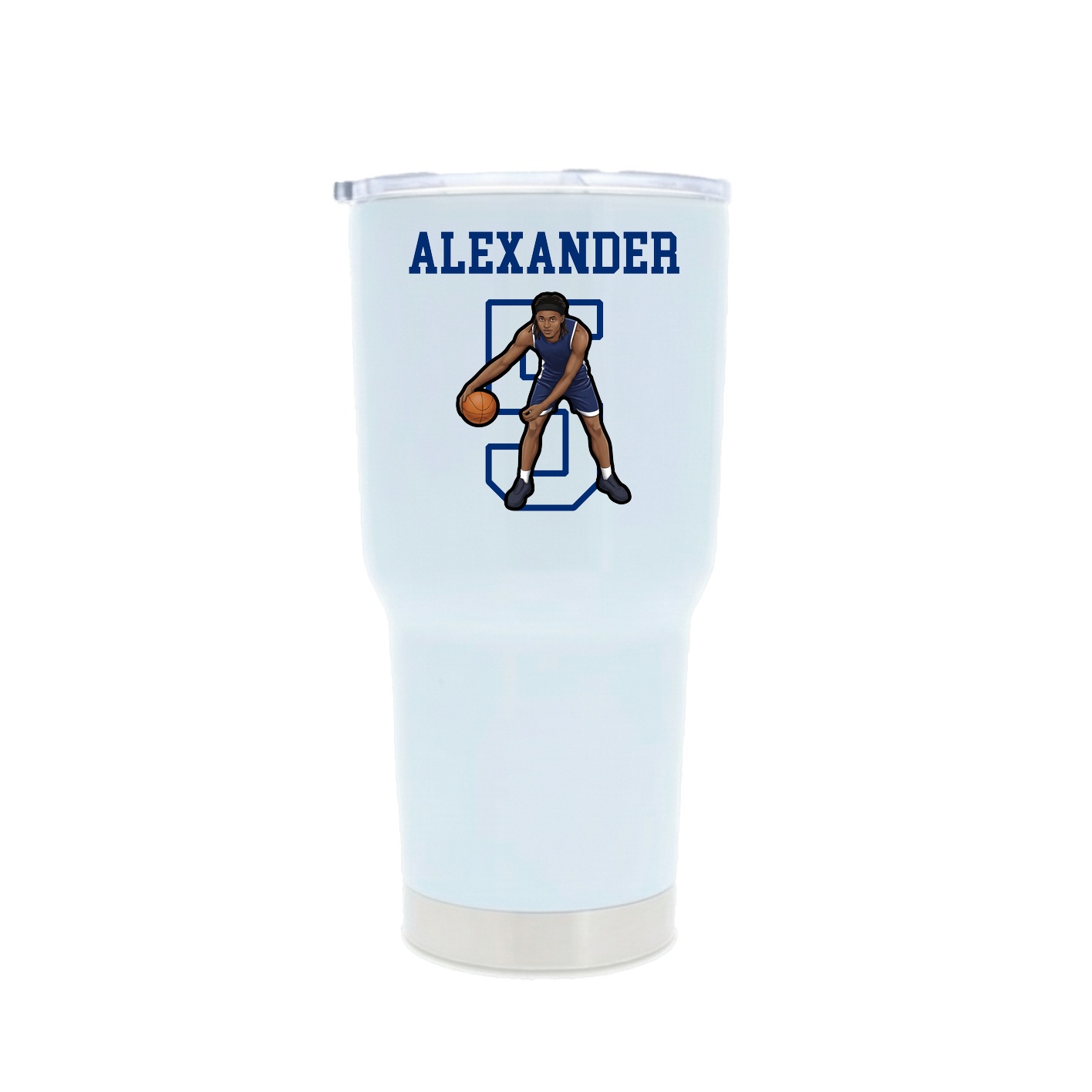 30oz Stainless Steel Tumbler — Shirsey in White