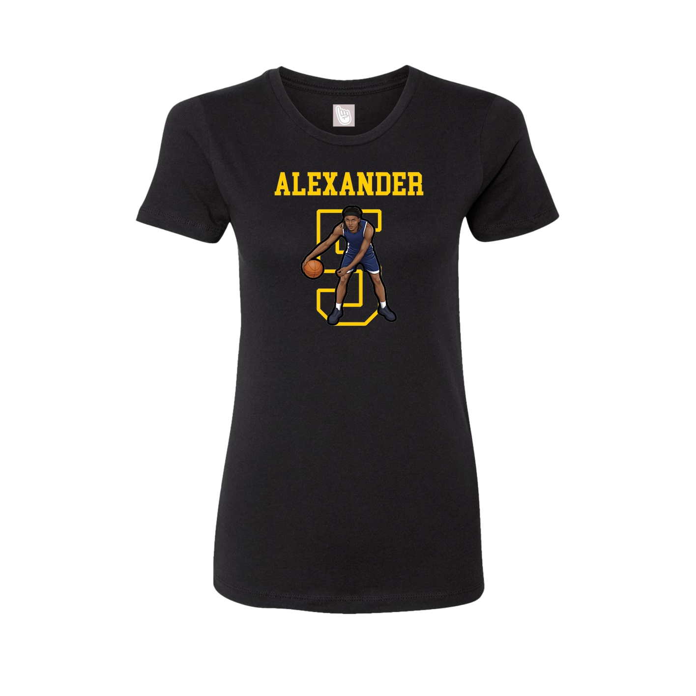 Fitted Women's Tee — Shirsey in Black