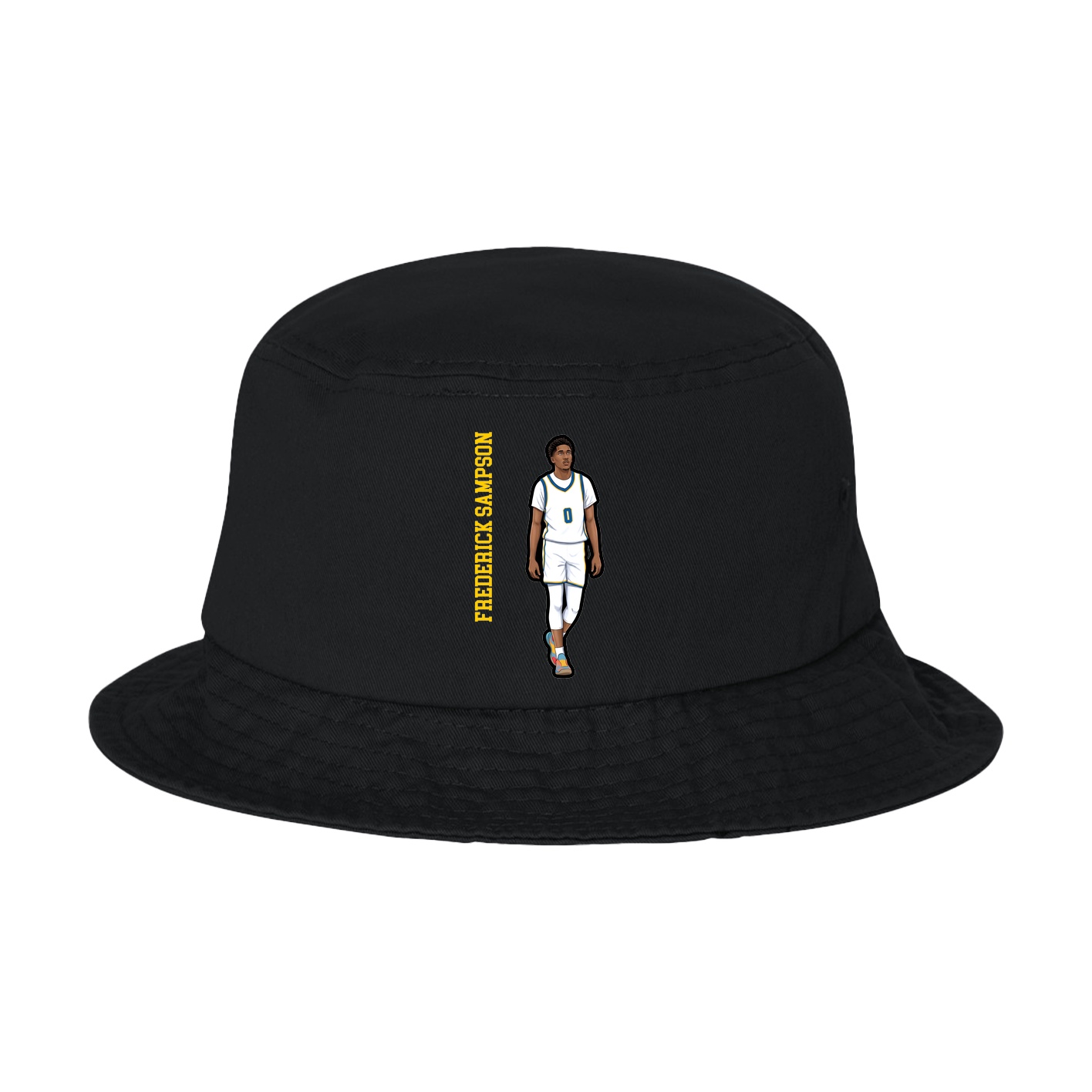 Bucket Cap — Name Vertical in Black