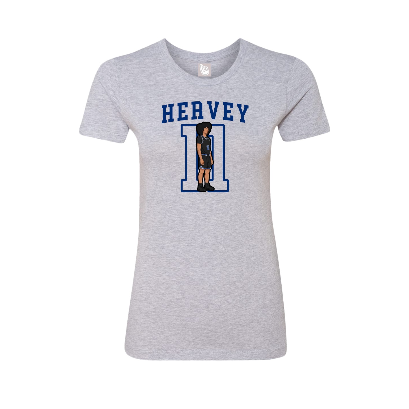 Fitted Women's Tee — Shirsey in Grey