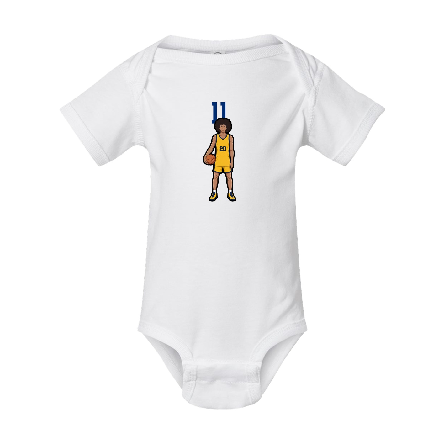 Baby Onesie — Number Top in White