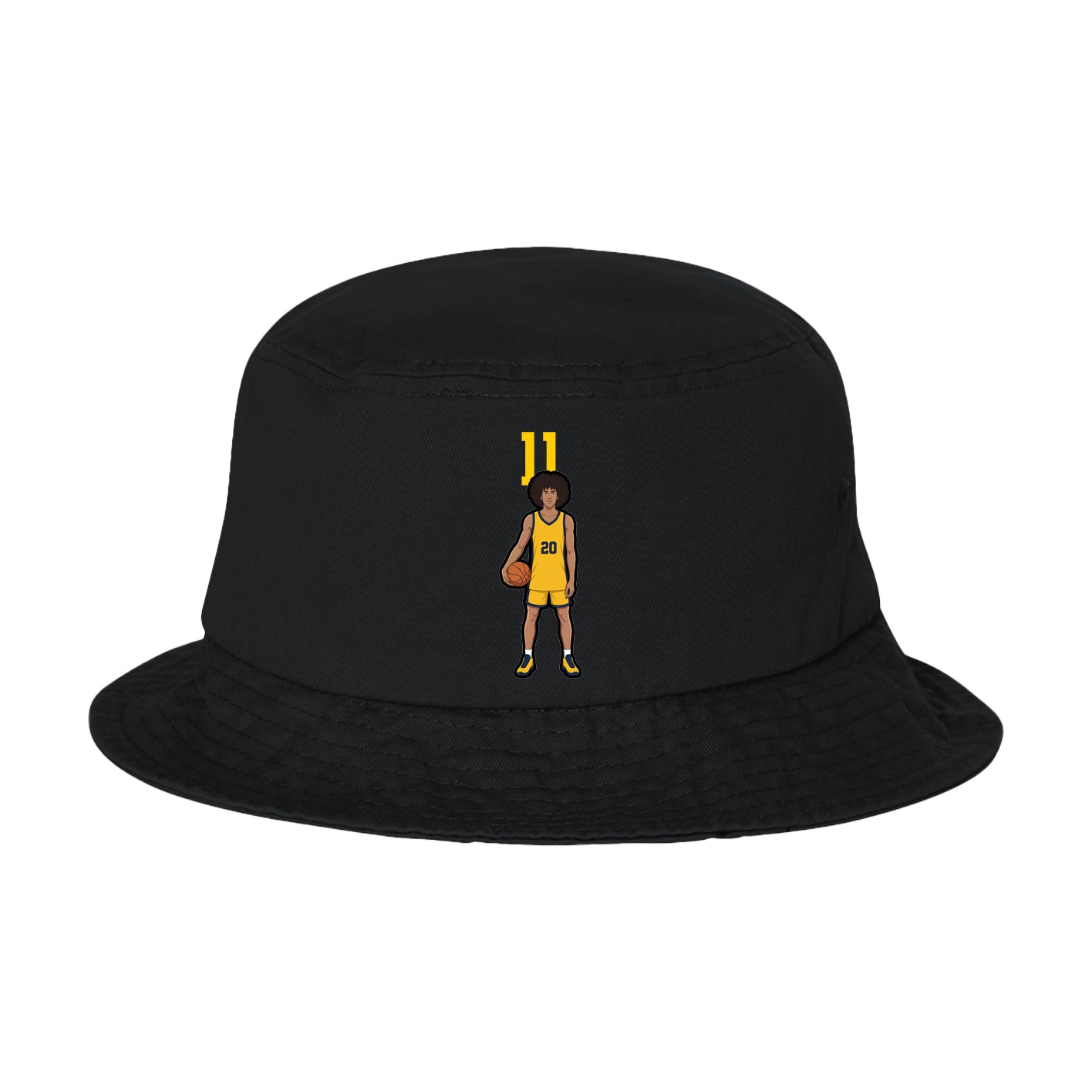 Bucket Cap — Number Top in Black