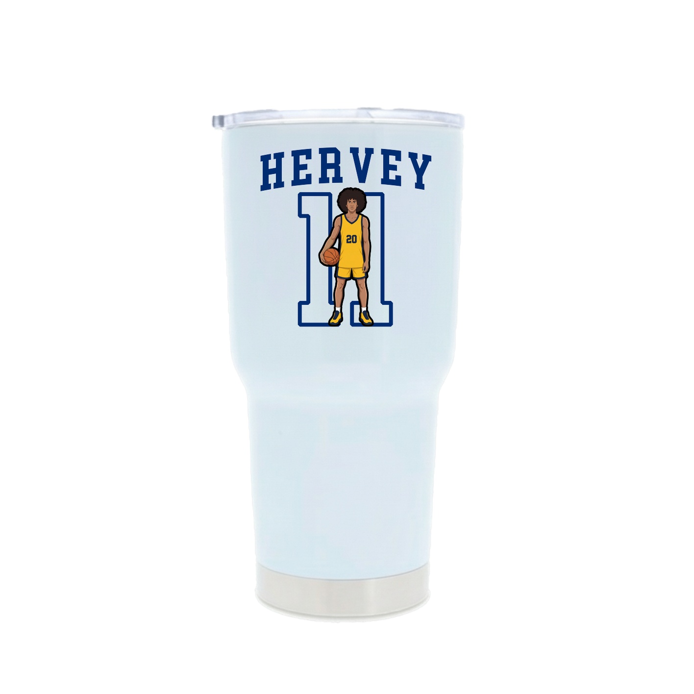 30oz Stainless Steel Tumbler — Shirsey in White