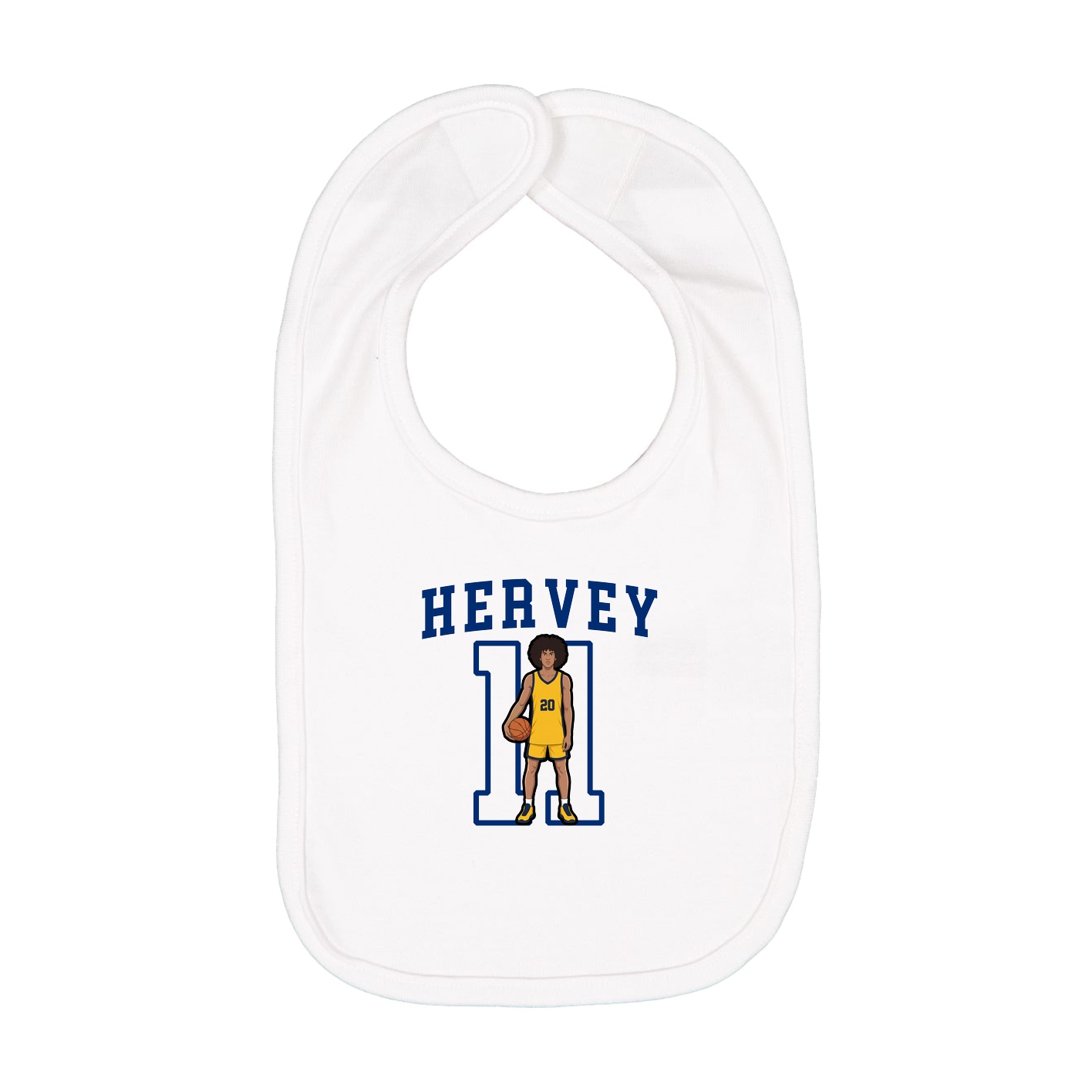 Infant Bib — Shirsey in White