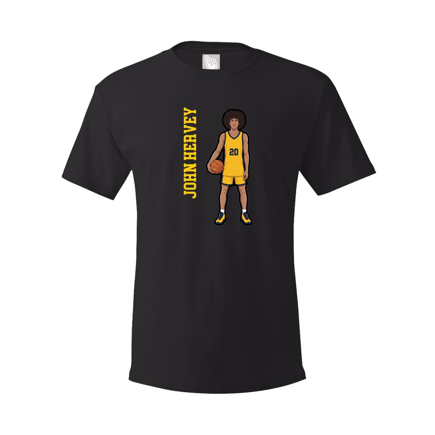 Tee — Name Vertical in Black