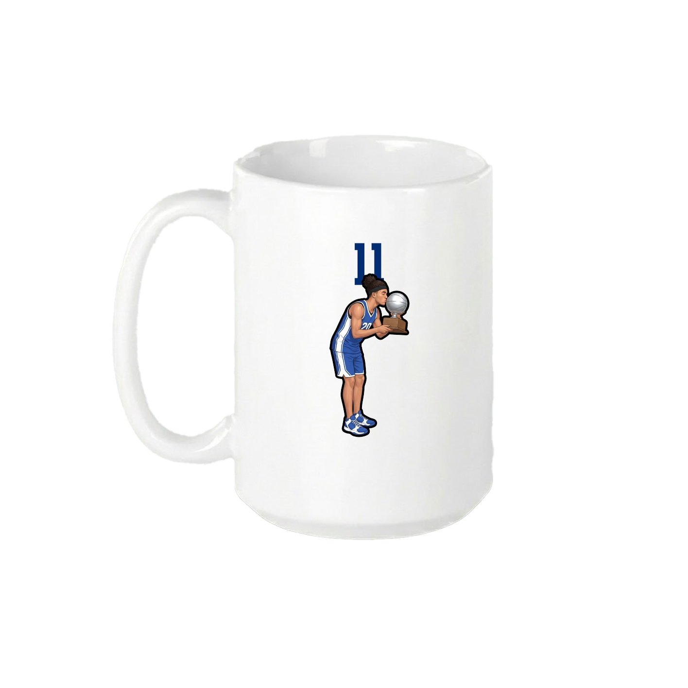 15oz Coffee Mug — Number Top in White