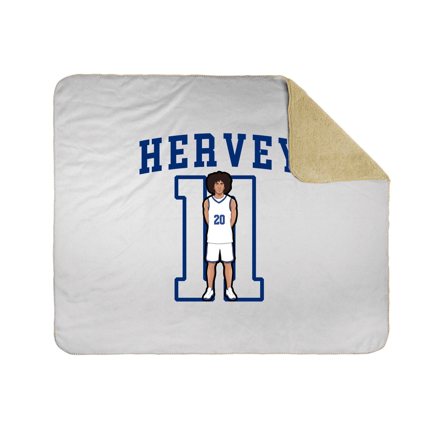 Throw Blanket — Shirsey in White