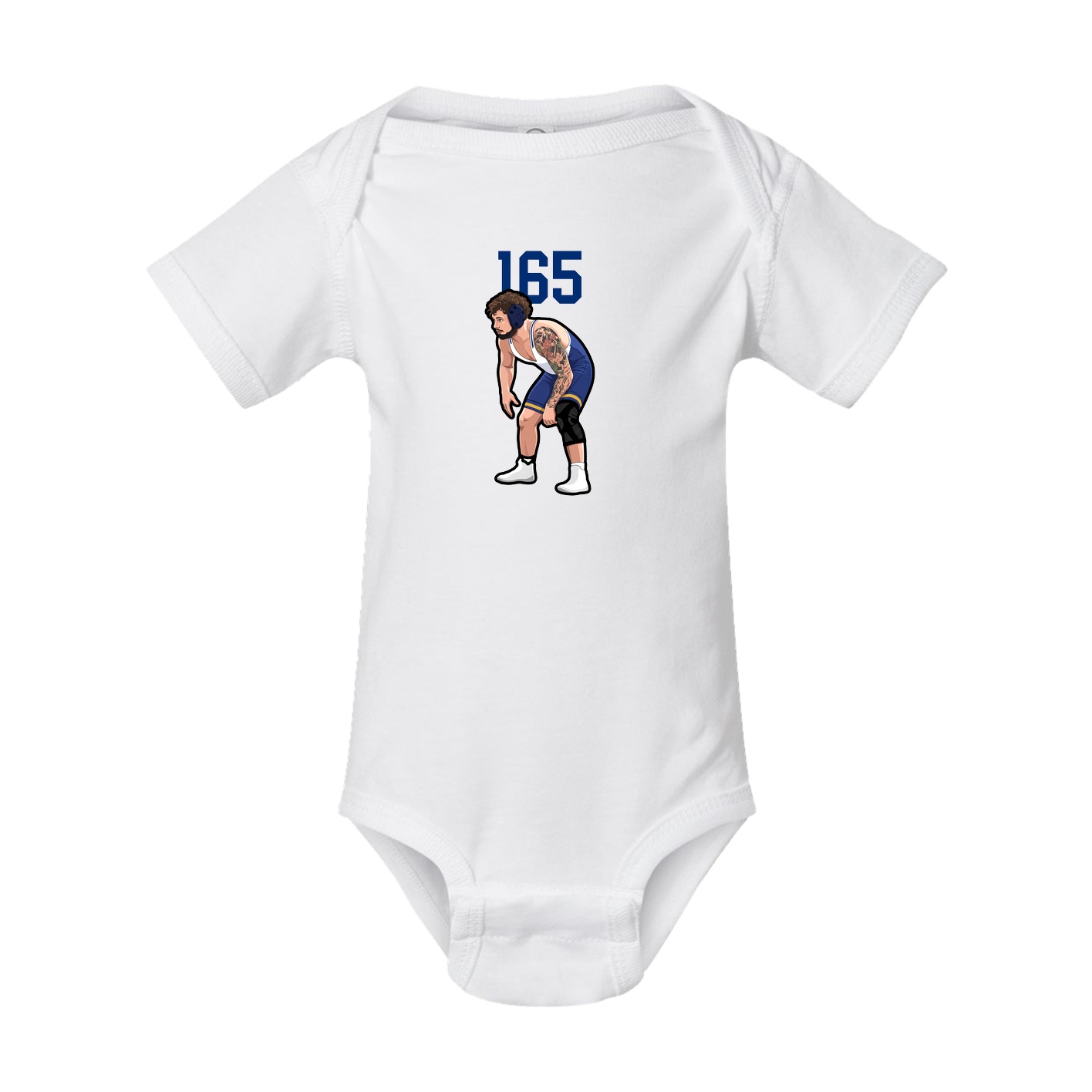 Baby Onesie — Number Top in White
