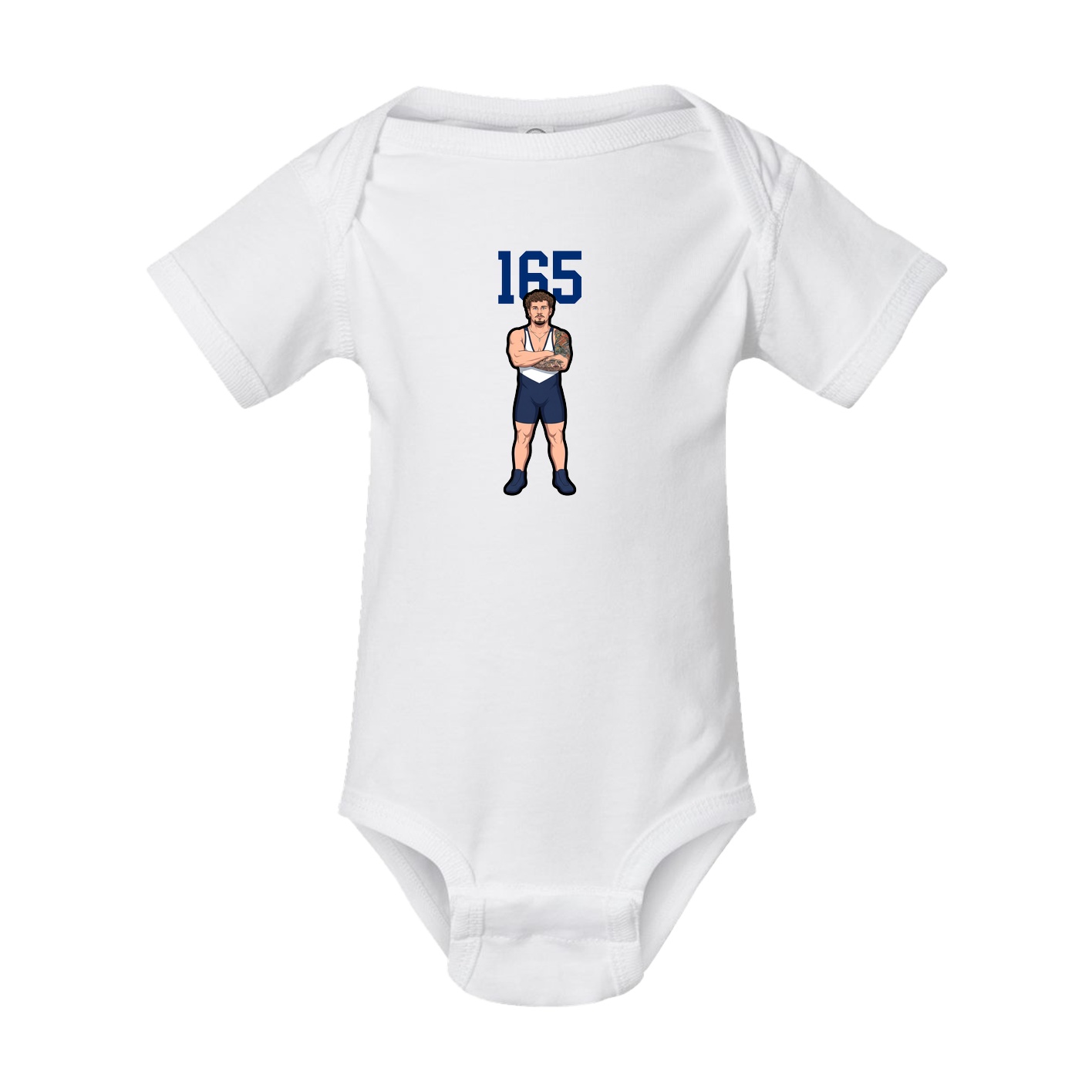 Baby Onesie — Number Top in White